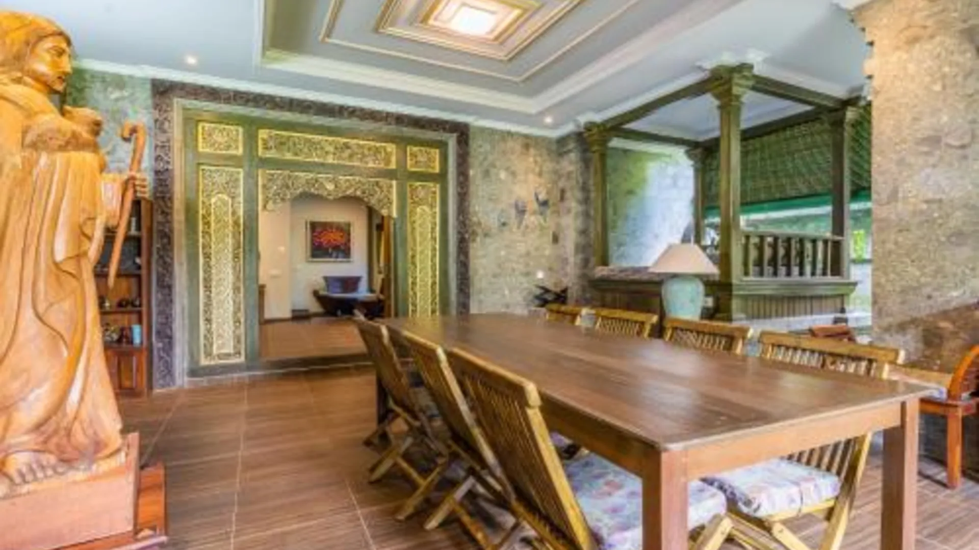 발리 헛츠 락 우붓 3성급 호텔 레스토랑