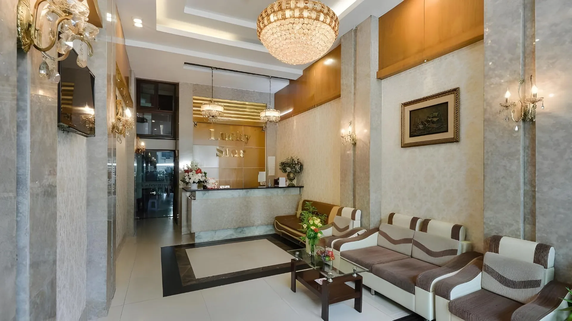 호치민 럭키 스타 호텔 146 응우옌 짜이 3성급 호텔 로비