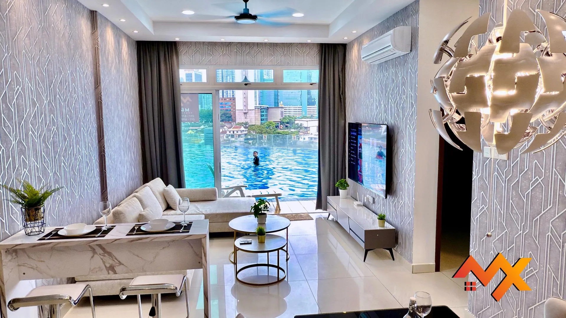 조호바루 / 조호르바루 조호바루의 아파트먼트 (138m², 침실 3개, 프라이빗 욕실 2개) 4성급 싱글룸 객실