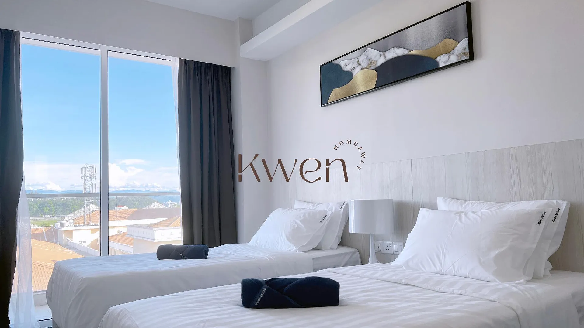 코타키나발루 탄중 아루의 아파트먼트 (94m², 침실 2개, 프라이빗 욕실 2개) 3성급 싱글룸 스위트룸