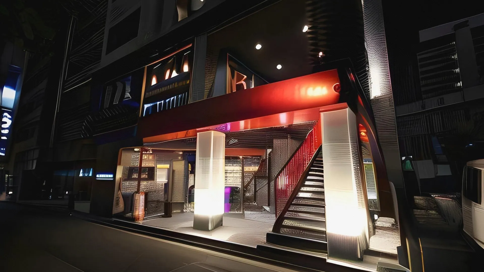 후쿠오카 호텔 뉴 가이아 야쿠인 3성급 호텔 외관