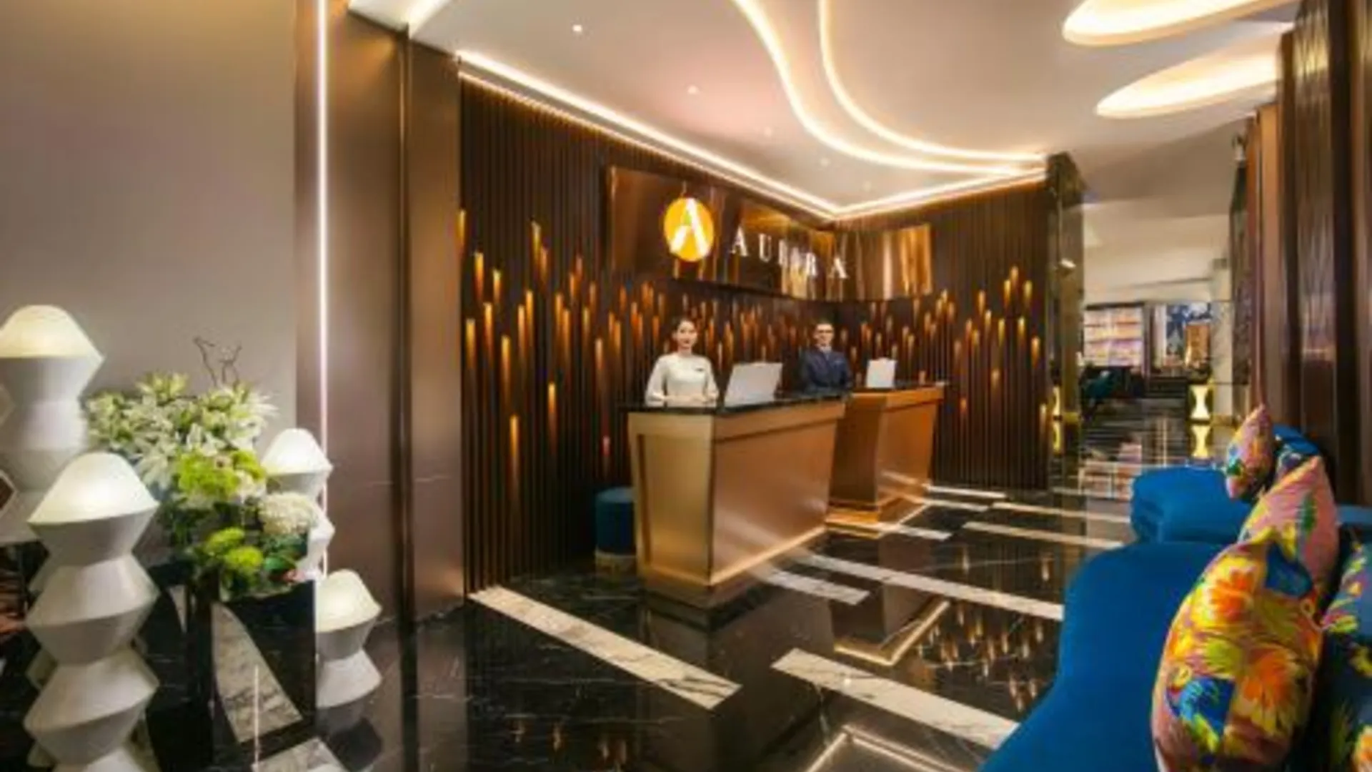 하노이 오로라 센트럴 호텔 4성급 호텔 로비