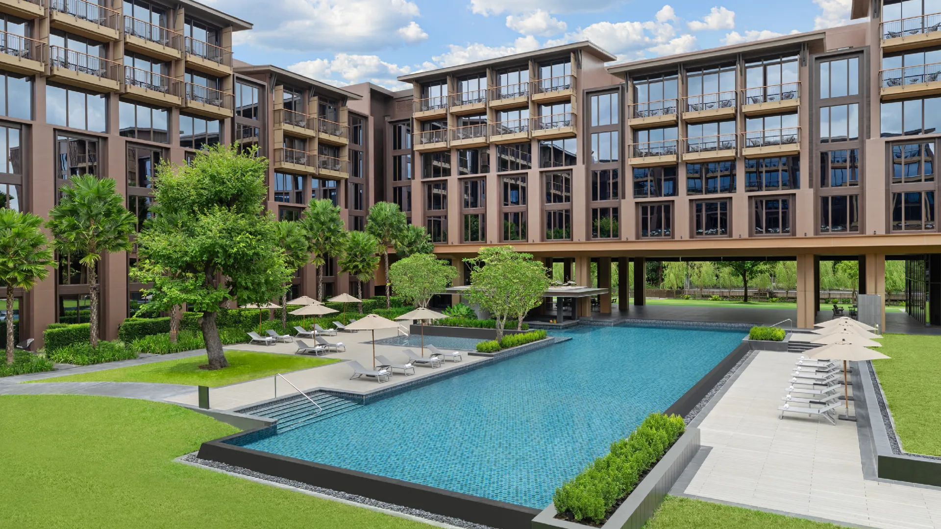 방콕 코트야드 바이 메리어트 방콕 수완나품 에어포트 4성급 호텔 객실