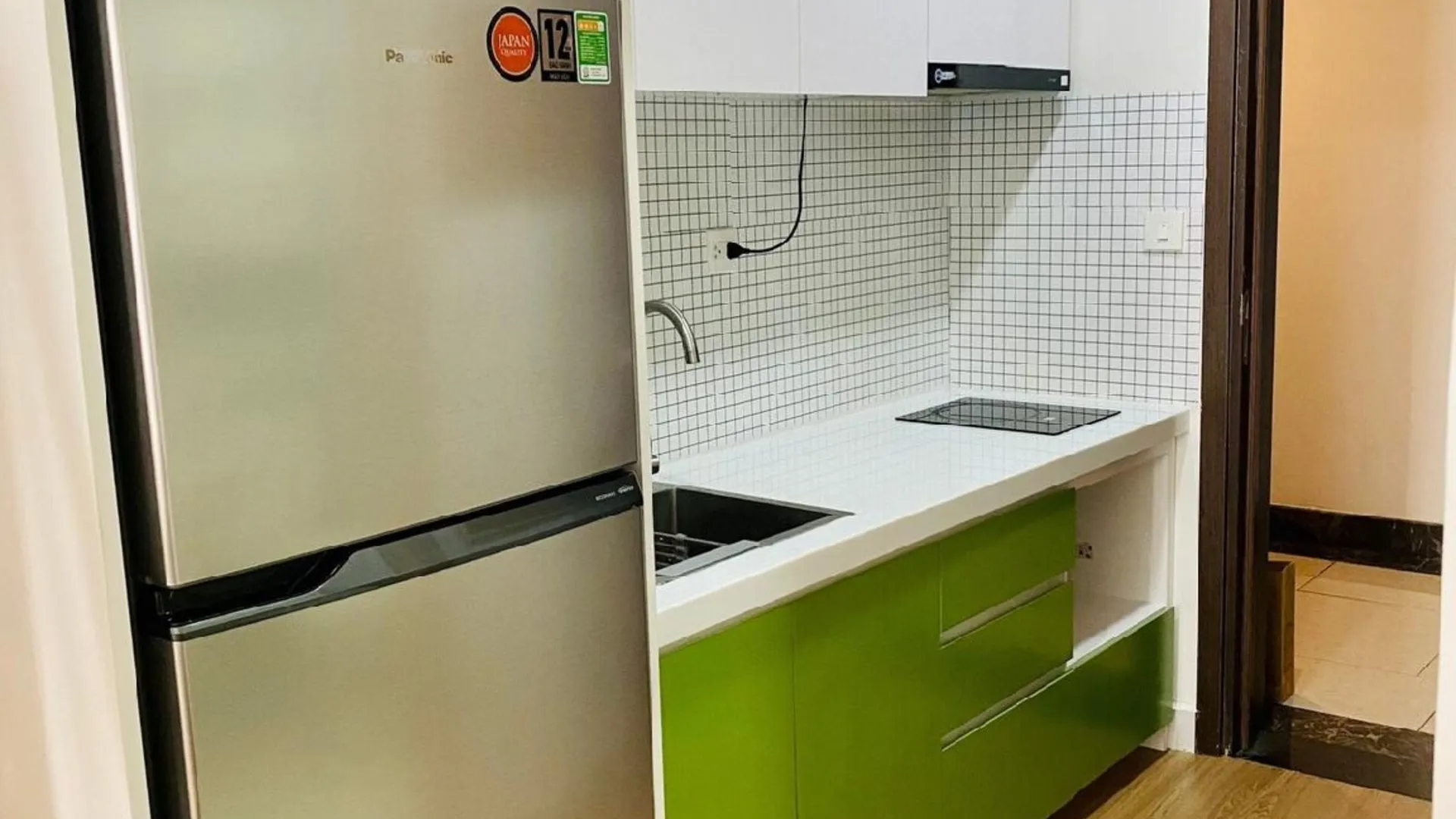 호치민 4군의 아파트먼트 (30m², 침실 1개, 프라이빗 욕실 1개) 3성급 싱글룸 레스토랑