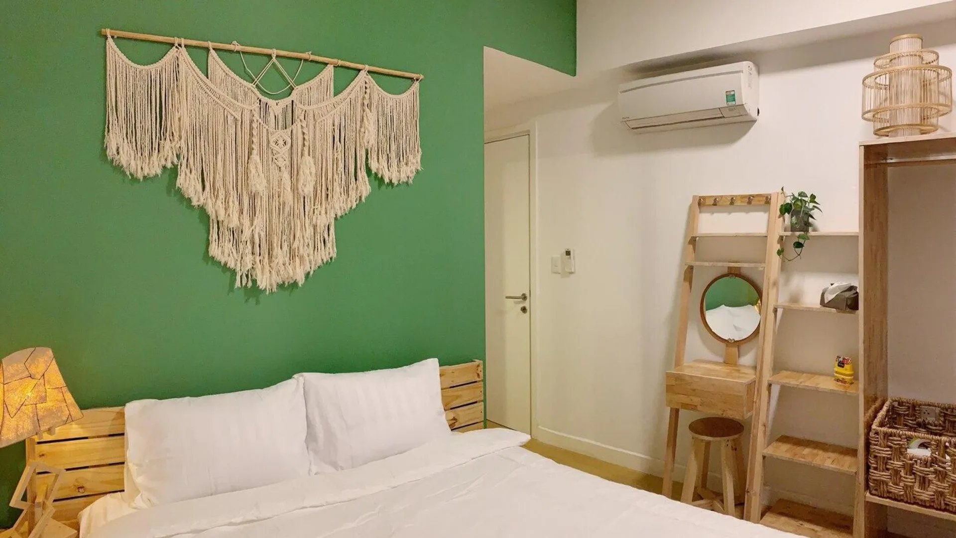 호치민 2군의 아파트먼트 (60m², 침실 2개, 프라이빗 욕실 2개) 3성급 싱글룸 스위트룸