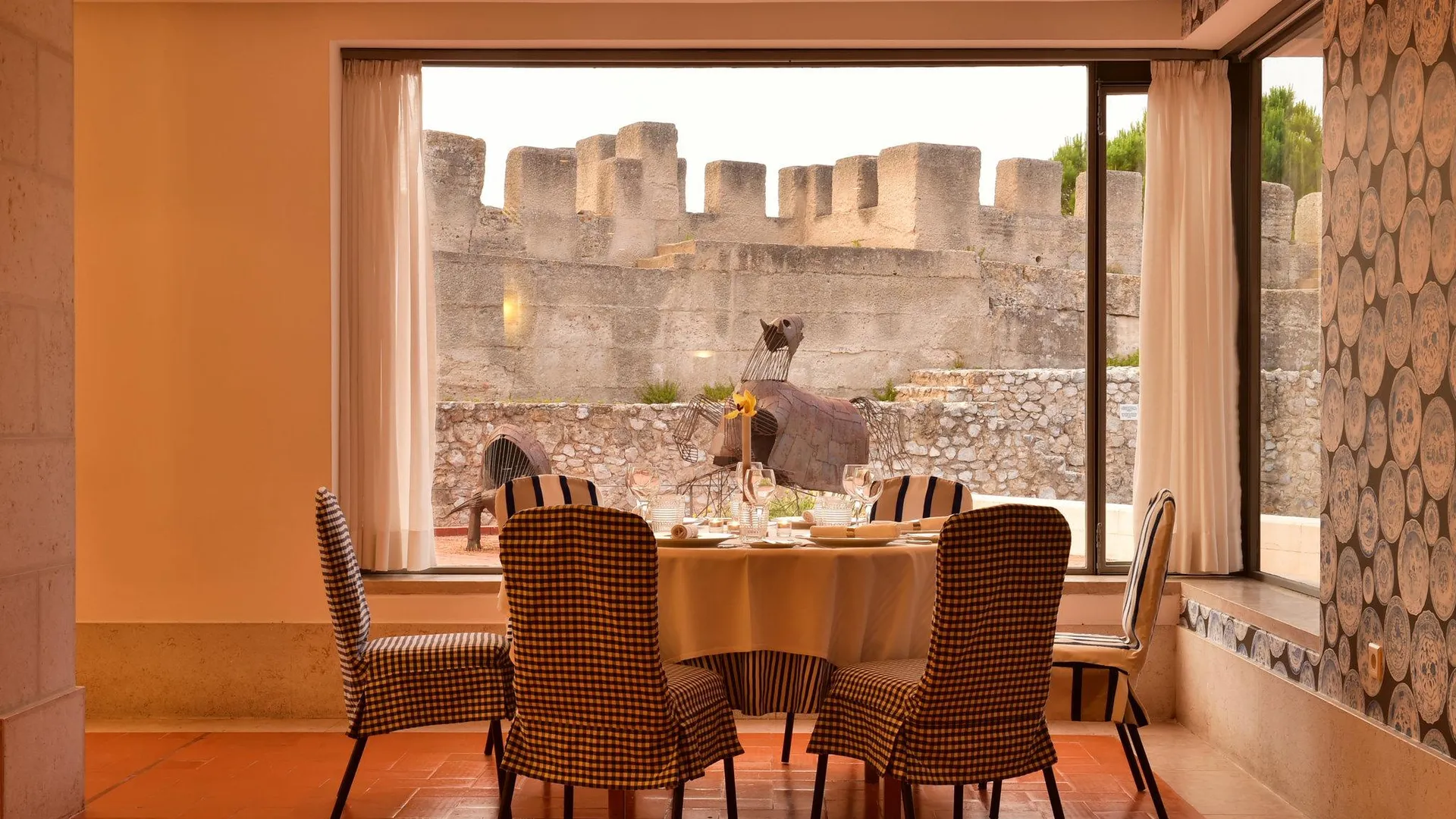 알카서 도 살 포우사다 카스텔로 데 아카세르 두 살 - 히스토릭 호텔 4성급 호텔 레스토랑