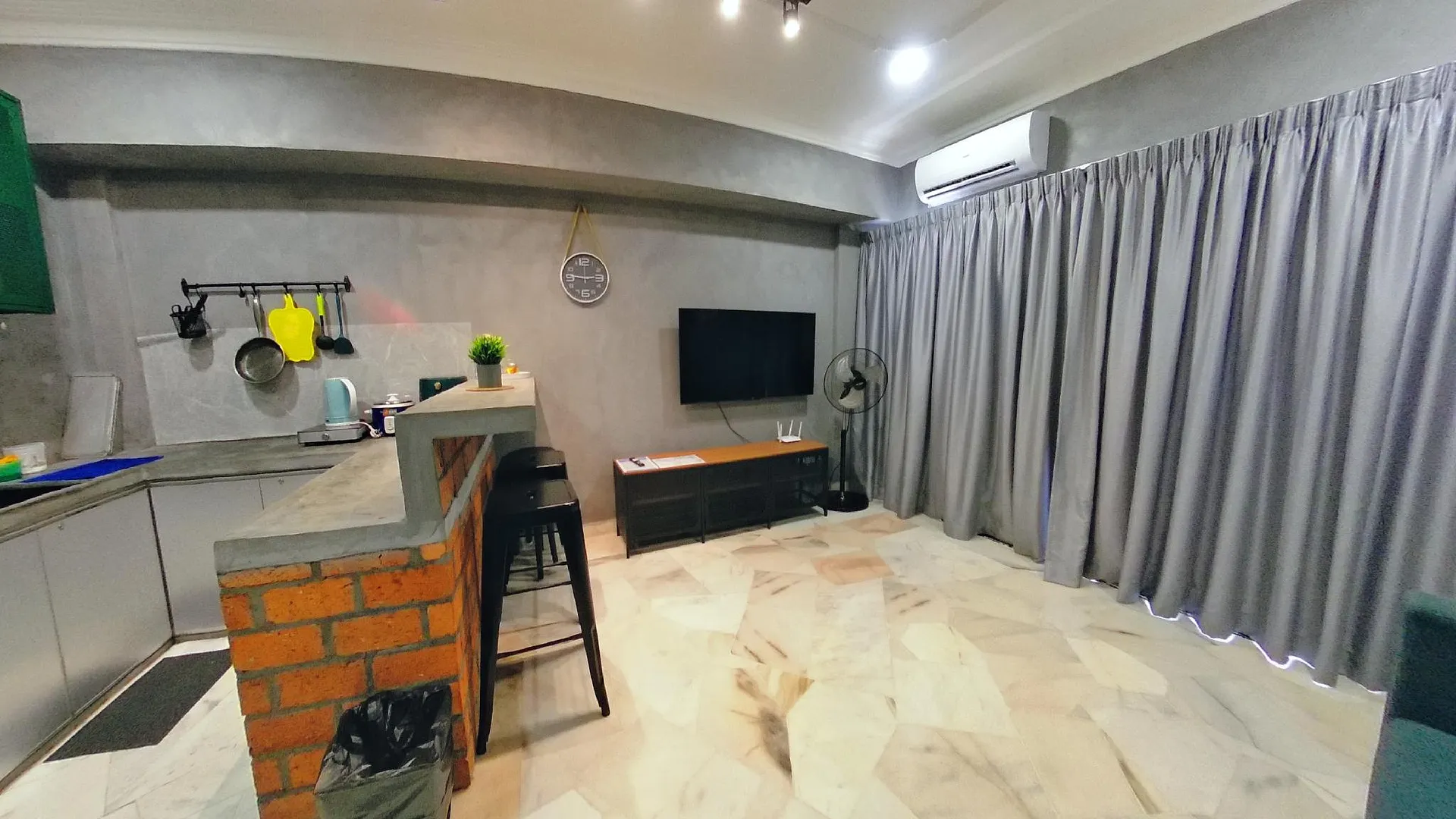 포트 딕슨 캄풍 시 루사의 아파트먼트 (m², 침실 1개, 프라이빗 욕실 1개) 2성급 싱글룸 부대시설