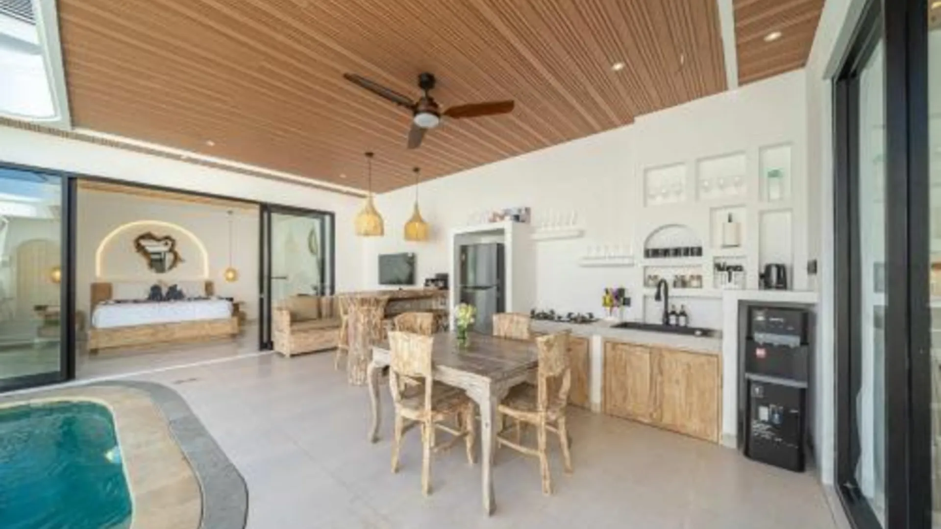 발리 New 2BR Villa Private Pool in Uluwatu - V1 4성급 싱글룸 수영장