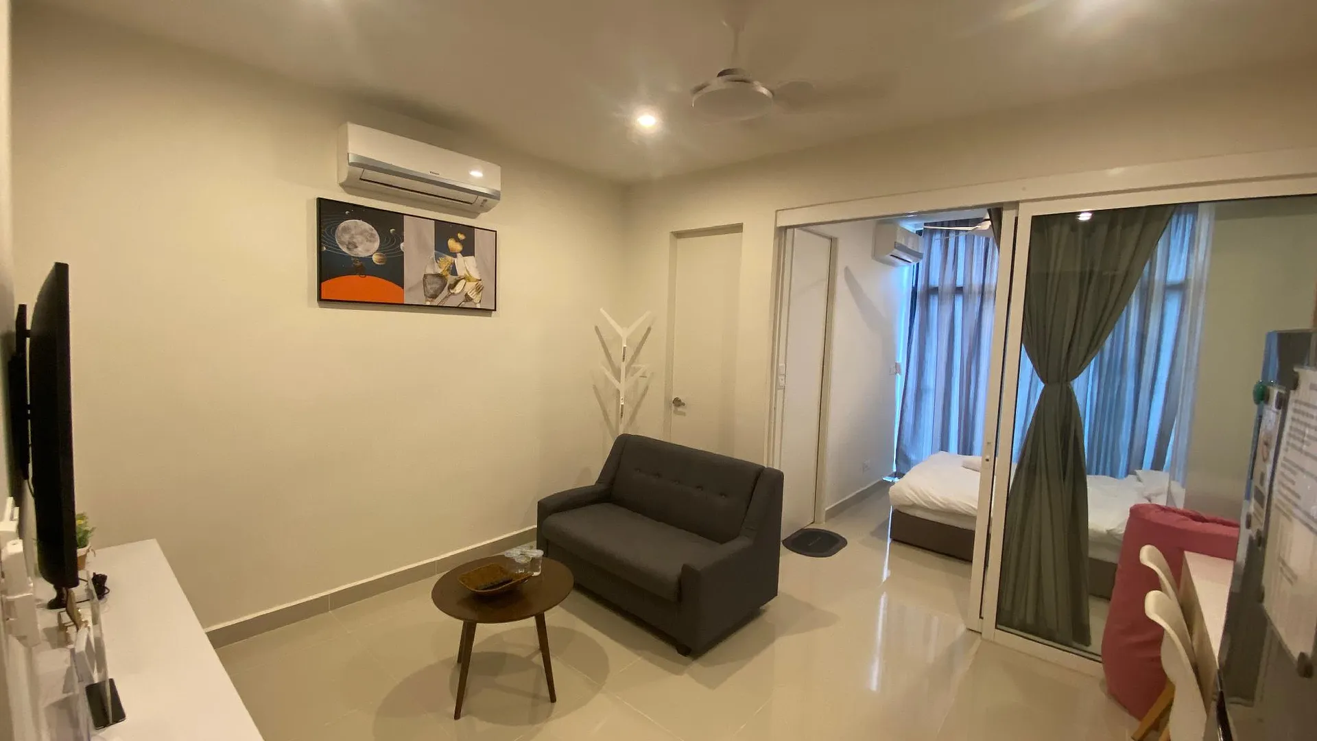 코타키나발루 탄중 아루의 프라이빗 하우스 (38m², 침실 1개, 프라이빗 욕실 1개) 4성급 싱글룸 객실