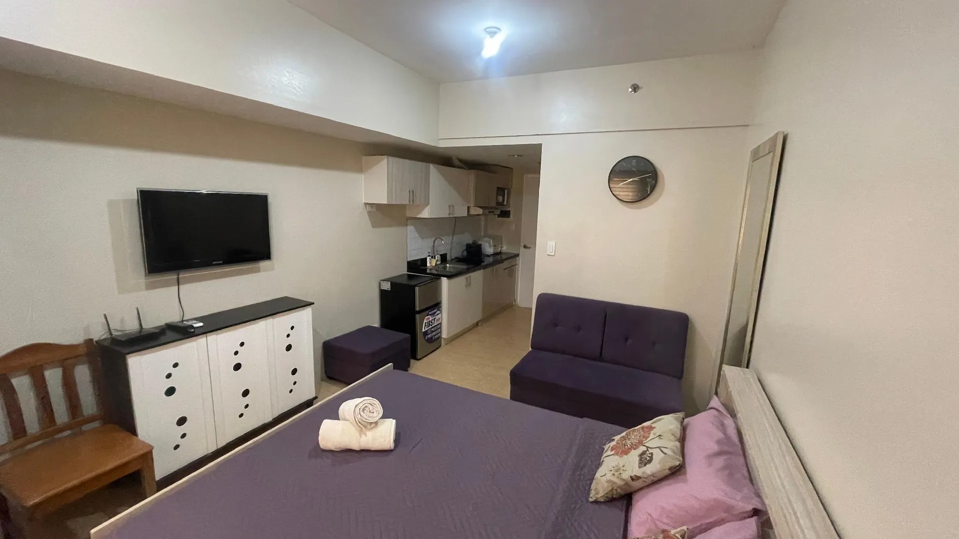 세부 라푸라푸 시티의 스튜디오 아파트먼트 (22m², 프라이빗 욕실 1개) 2성급 싱글룸 레스토랑