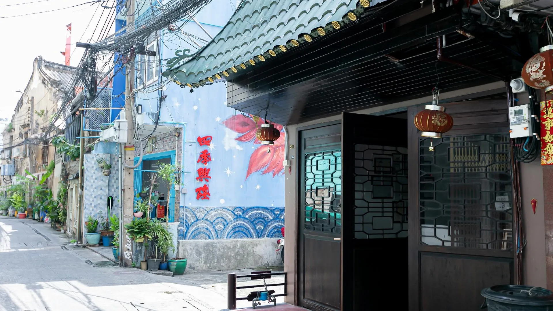 방콕 탈랏노이 페인트 하우스 3성급 호텔 객실