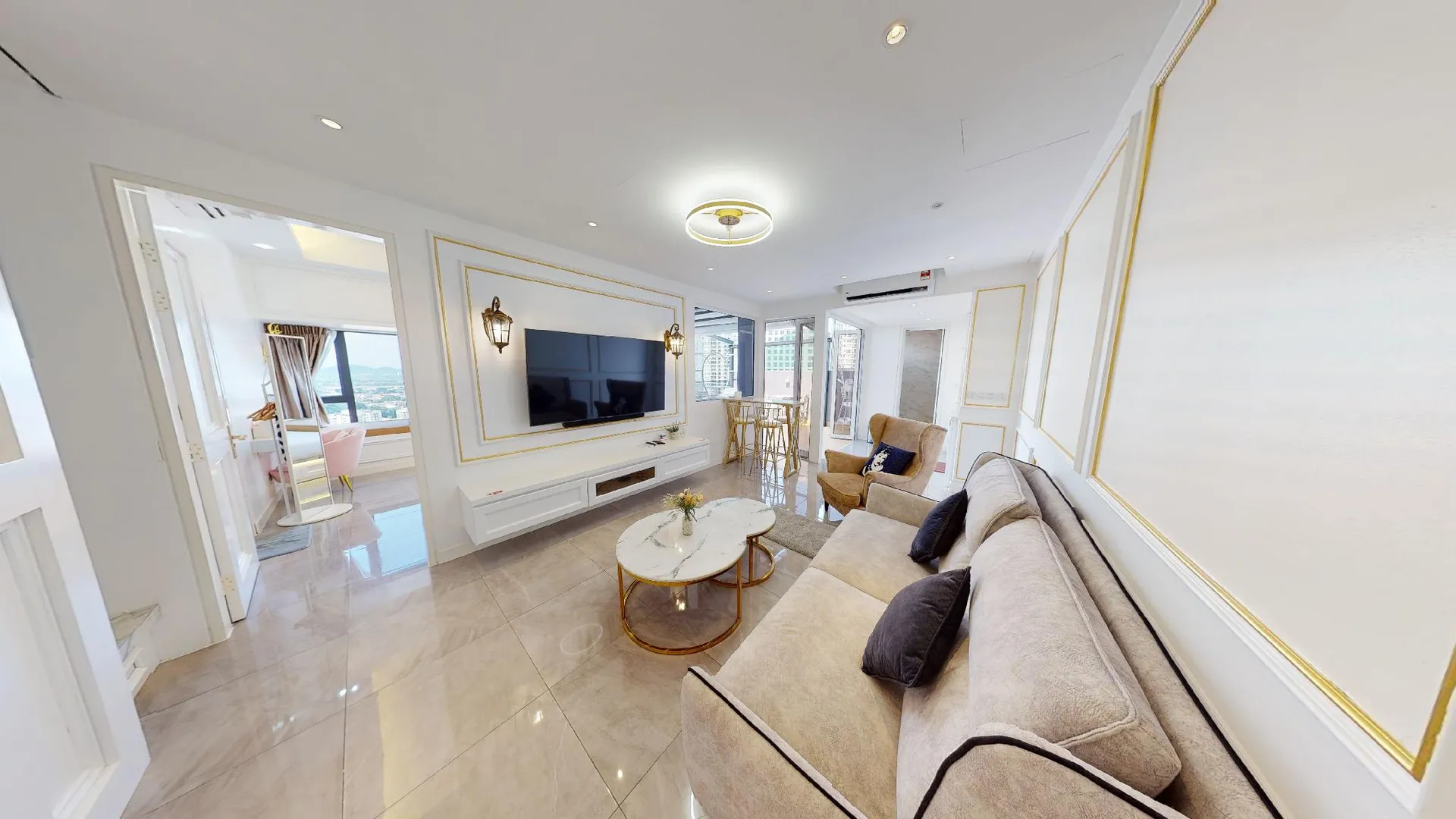 말라카 멜라카 라야의 프라이빗 하우스 (84m², 침실 1개, 프라이빗 욕실 2개) 4성급 싱글룸 객실