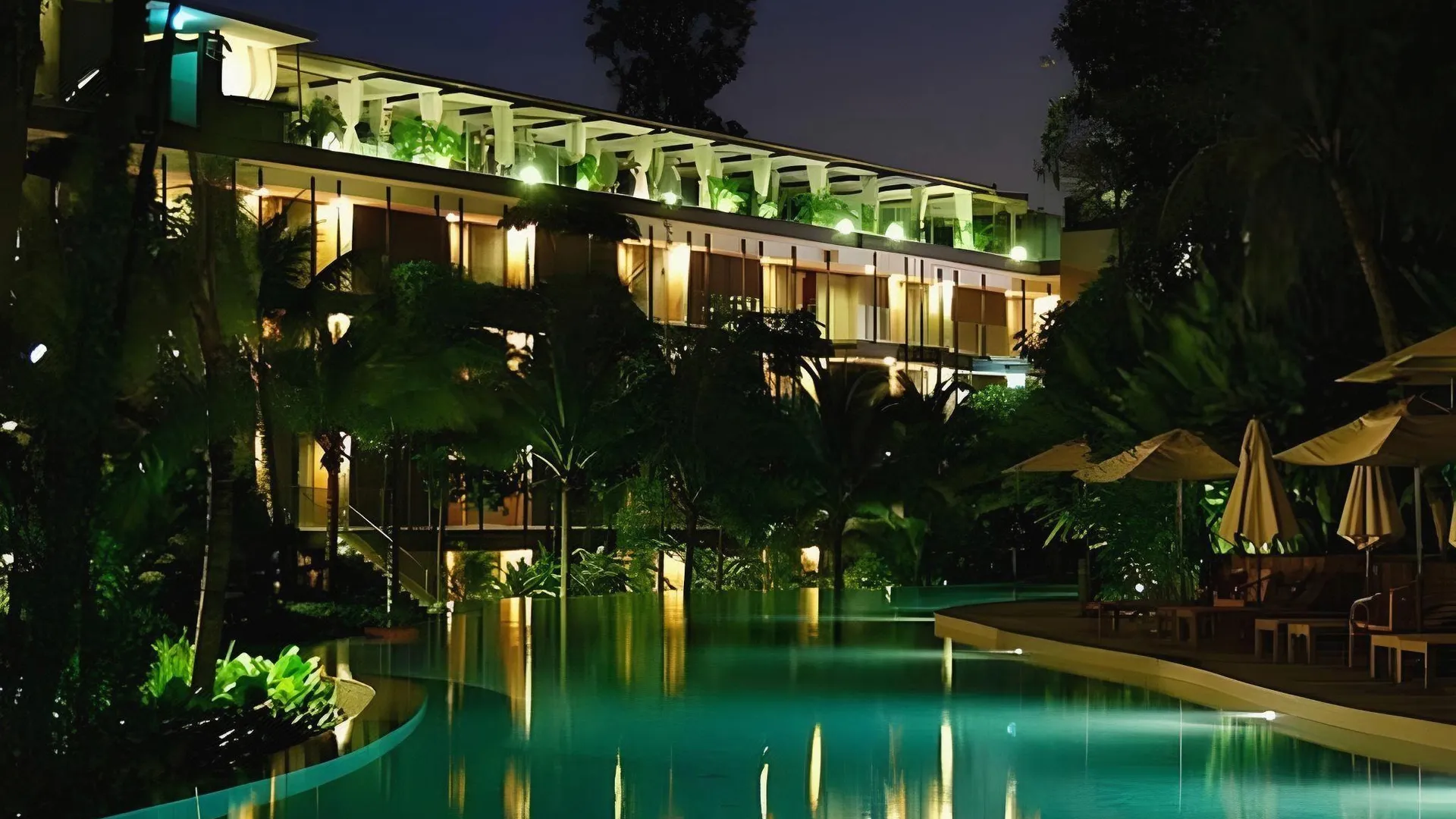 싱가포르 실로소 비치 리조트 센토사 4성급 호텔 로비