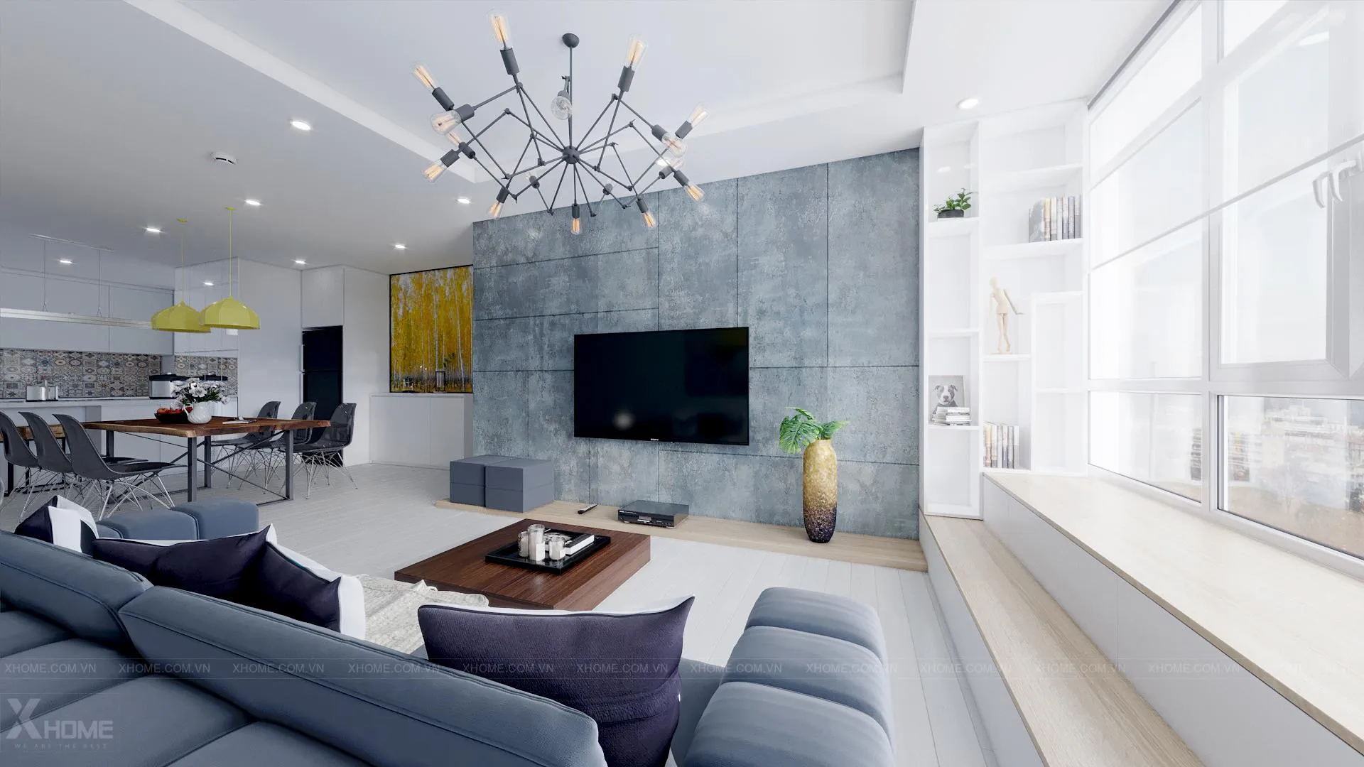 다낭 하이쩌우의 아파트먼트 (120m², 침실 3개, 프라이빗 욕실 2개) 5성급 싱글룸 객실