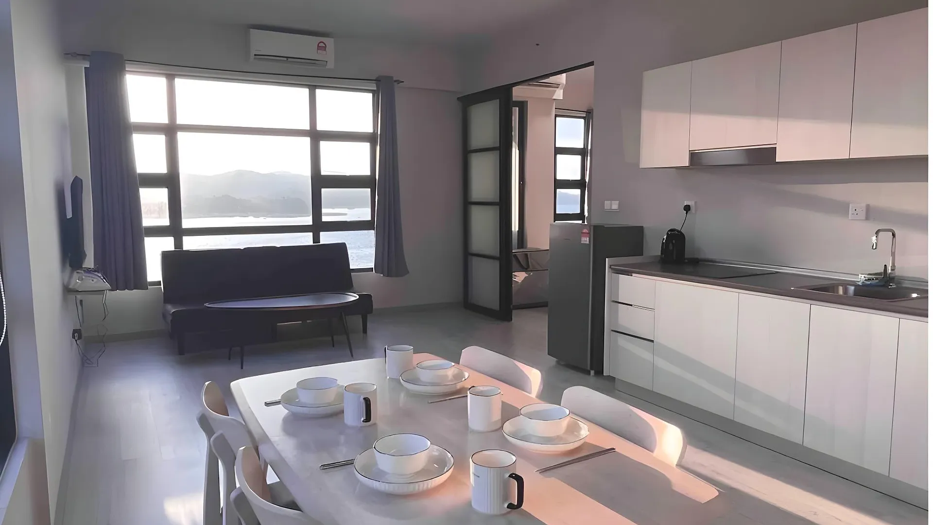 코타키나발루 쿠알라 펜유의 아파트먼트 (65m², 침실 2개, 프라이빗 욕실 2개) 3성급 싱글룸 객실