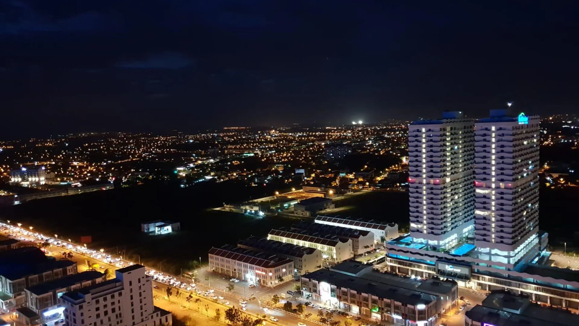 말라카 말라카 시내의 아파트먼트 (118m², 침실 3개, 프라이빗 욕실 2개) 4성급 싱글룸 전망