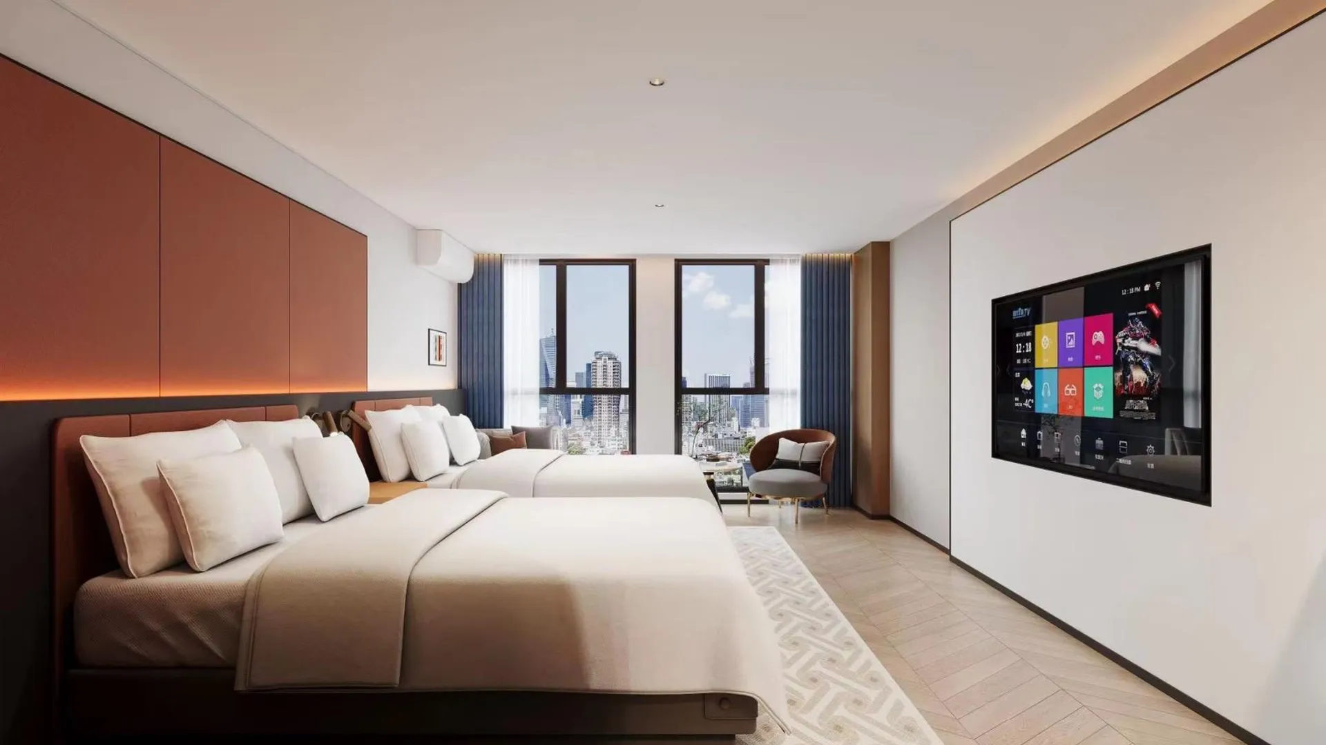 방콕 쥐즈 호텔 4성급 호텔 객실