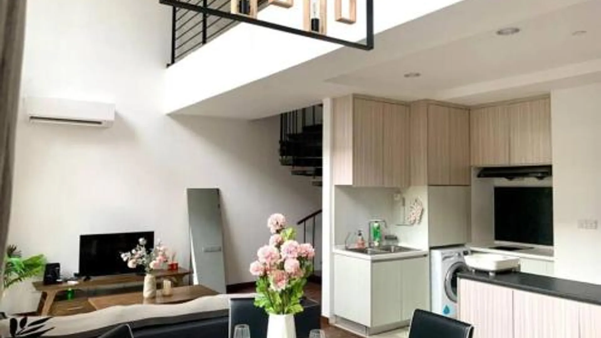 코타키나발루 탄중 아루의 프라이빗 하우스 (104m², 침실 2개, 프라이빗 욕실 2개) 3성급 싱글룸 로비