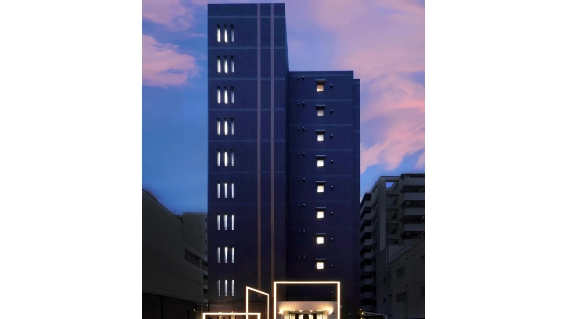 오사카 도톤보리 크리스탈 호텔 3 3성급 호텔 외관