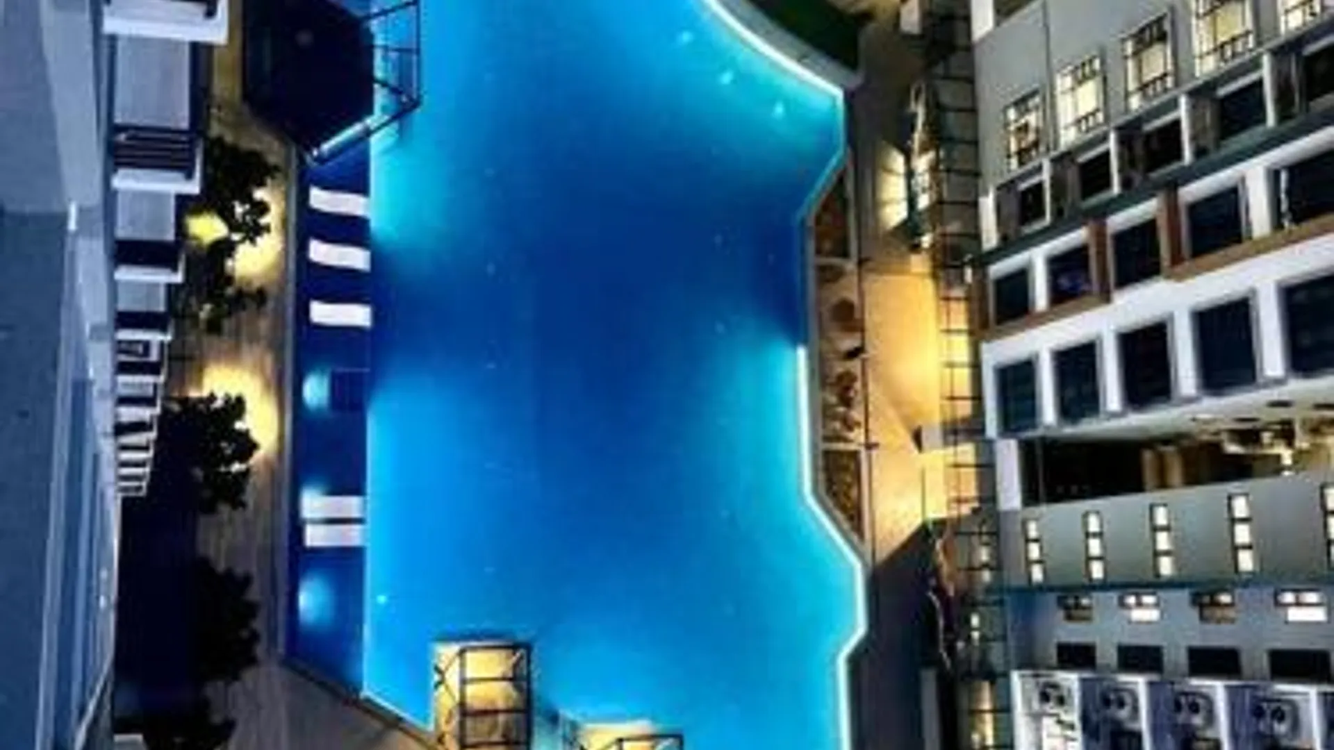 코타키나발루 크파얀의 아파트먼트 (m², 침실 2개, 프라이빗 욕실 2개) 2성급 게스트하우스 수영장