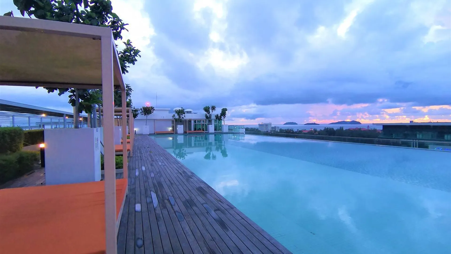 코타키나발루 쿠알라 펜유의 아파트먼트 (68m², 침실 2개, 프라이빗 욕실 1개) 3성급 싱글룸 로비