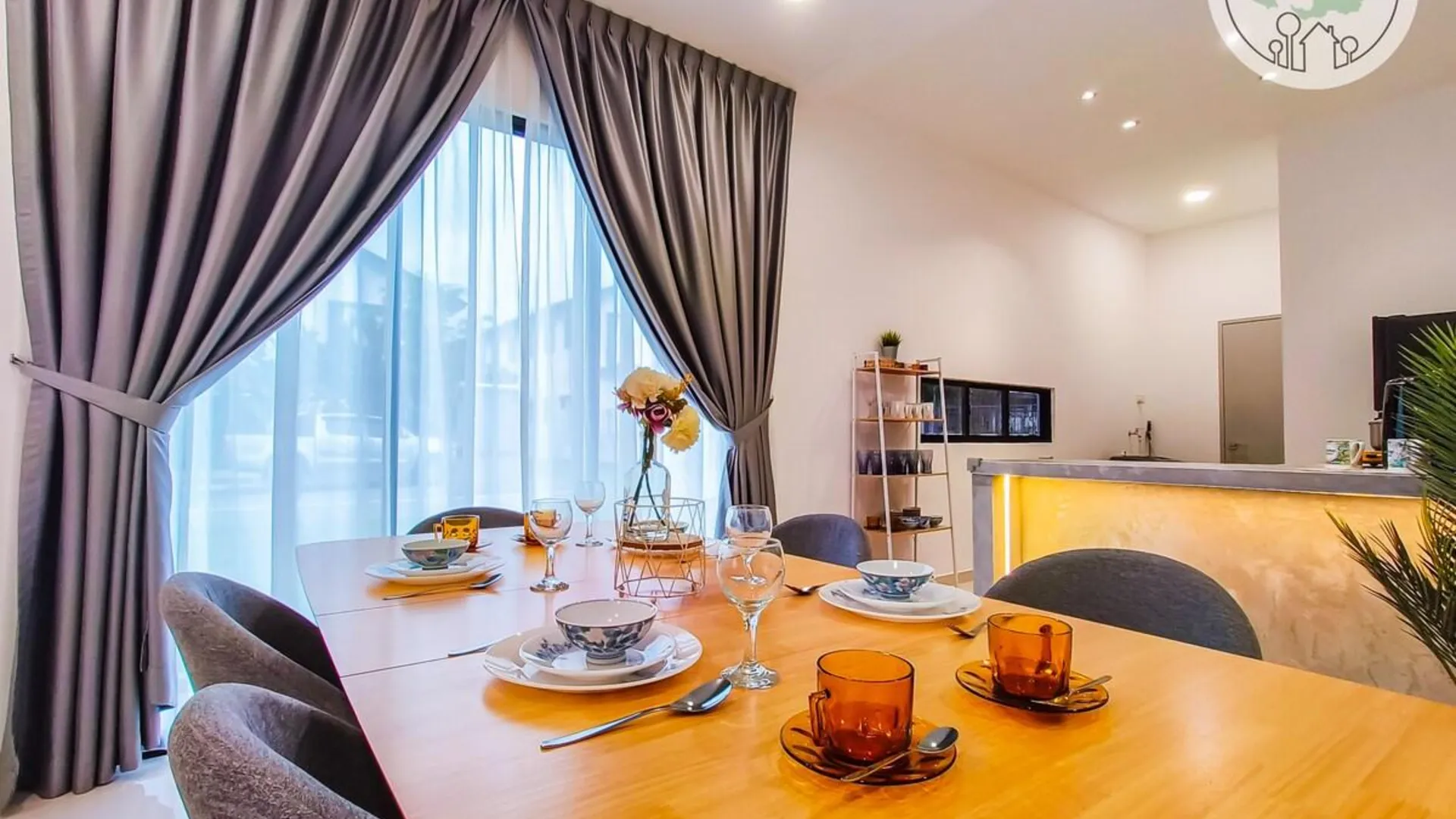 조호바루 / 조호르바루 테브라우의 프라이빗 하우스 (100m², 침실 4개, 프라이빗 욕실 3개) 4성급 게스트하우스 전망