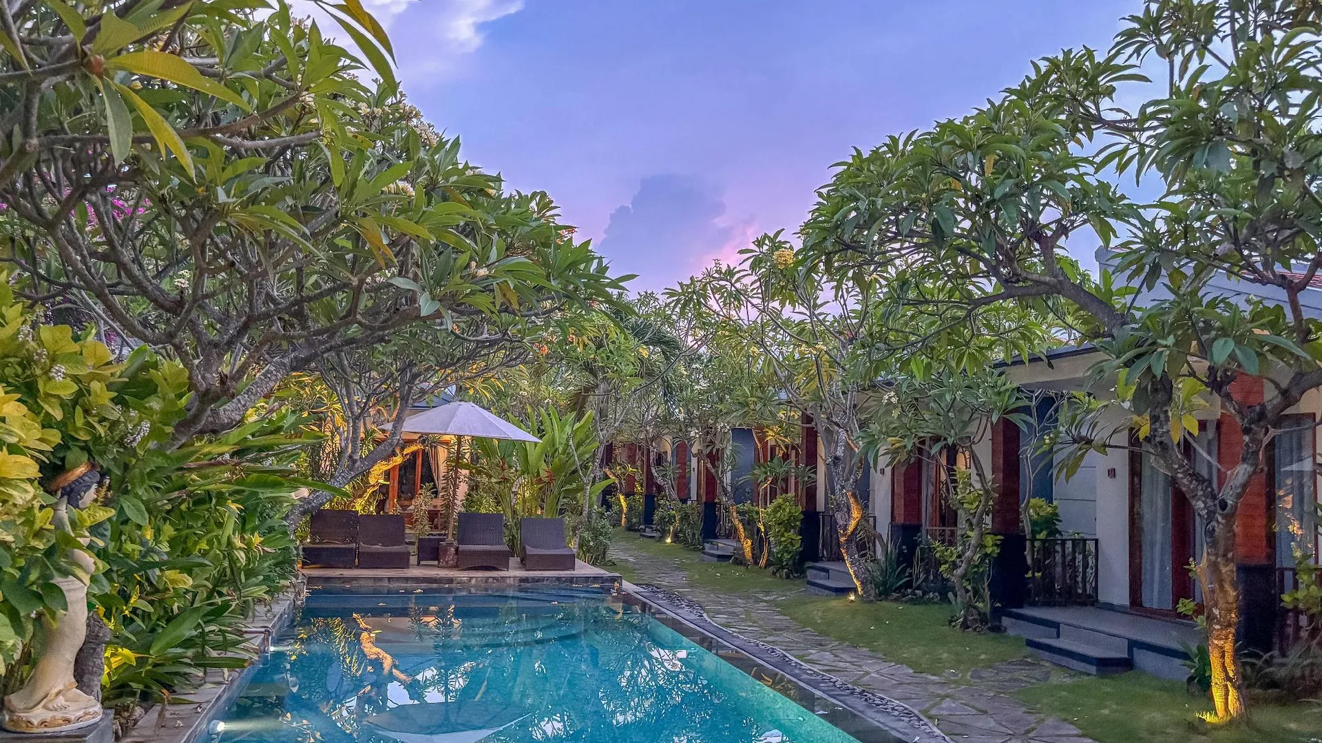 발리 싱가부 방갈로 5성급 게스트하우스 레스토랑