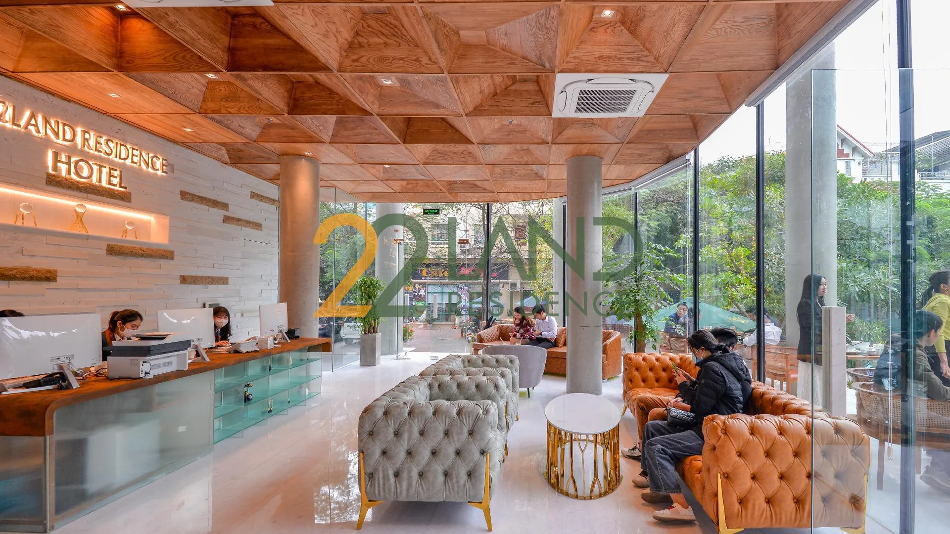 하노이 22랜드 레지던스 호텔 앤 아파트먼트 4성급 호텔 로비