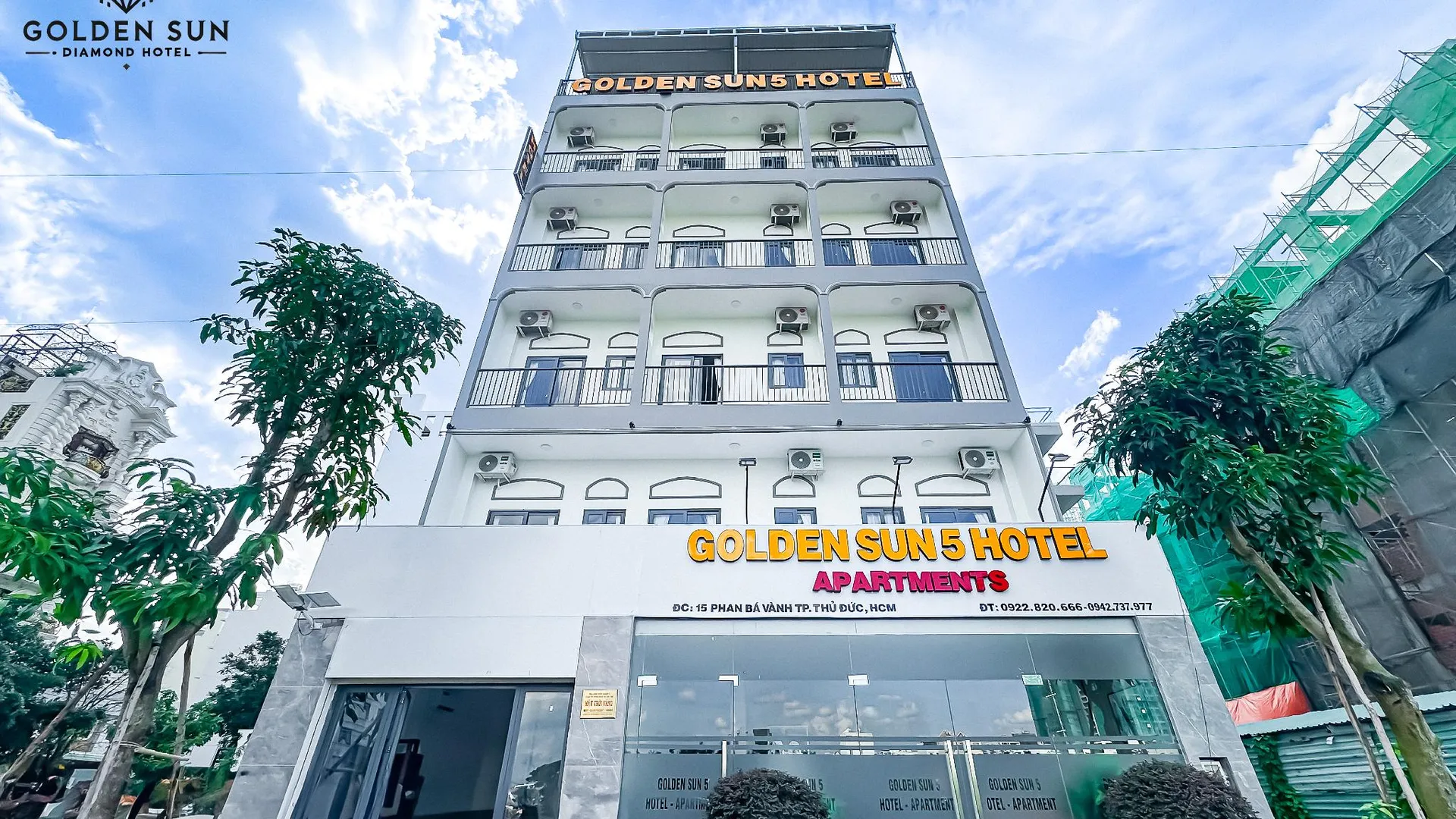 호치민 골든 선 호텔 아파트먼트 5 3성급 호텔 객실