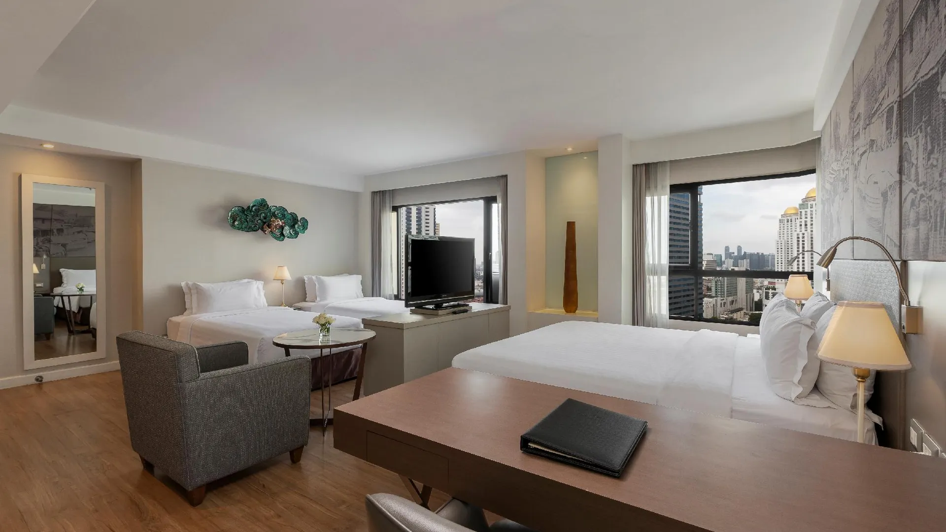 방콕 그랜드 다이아몬드 스위트 호텔 4성급 호텔 스위트룸