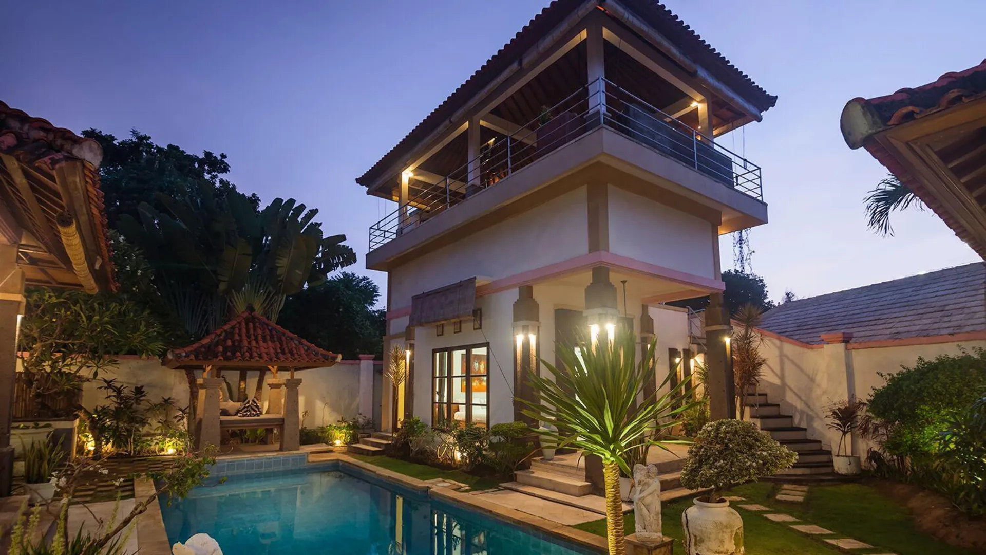 발리 누사 두아의 빌라 (500m², 침실 7개, 프라이빗 욕실 7개) 4성급 싱글룸 외관