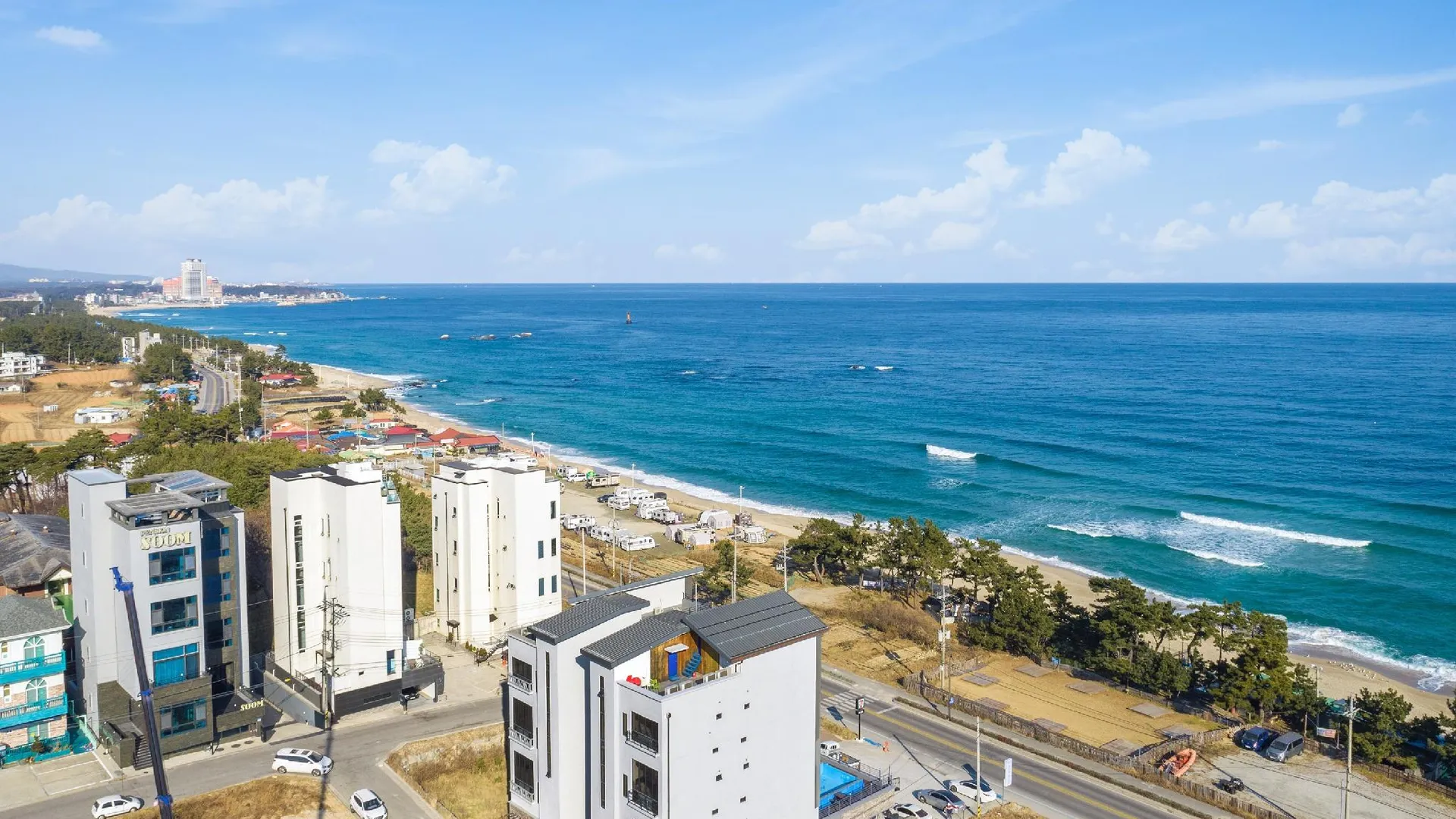 강릉 메르뷰 오션뷰 스파펜션 3성급 게스트하우스 수영장