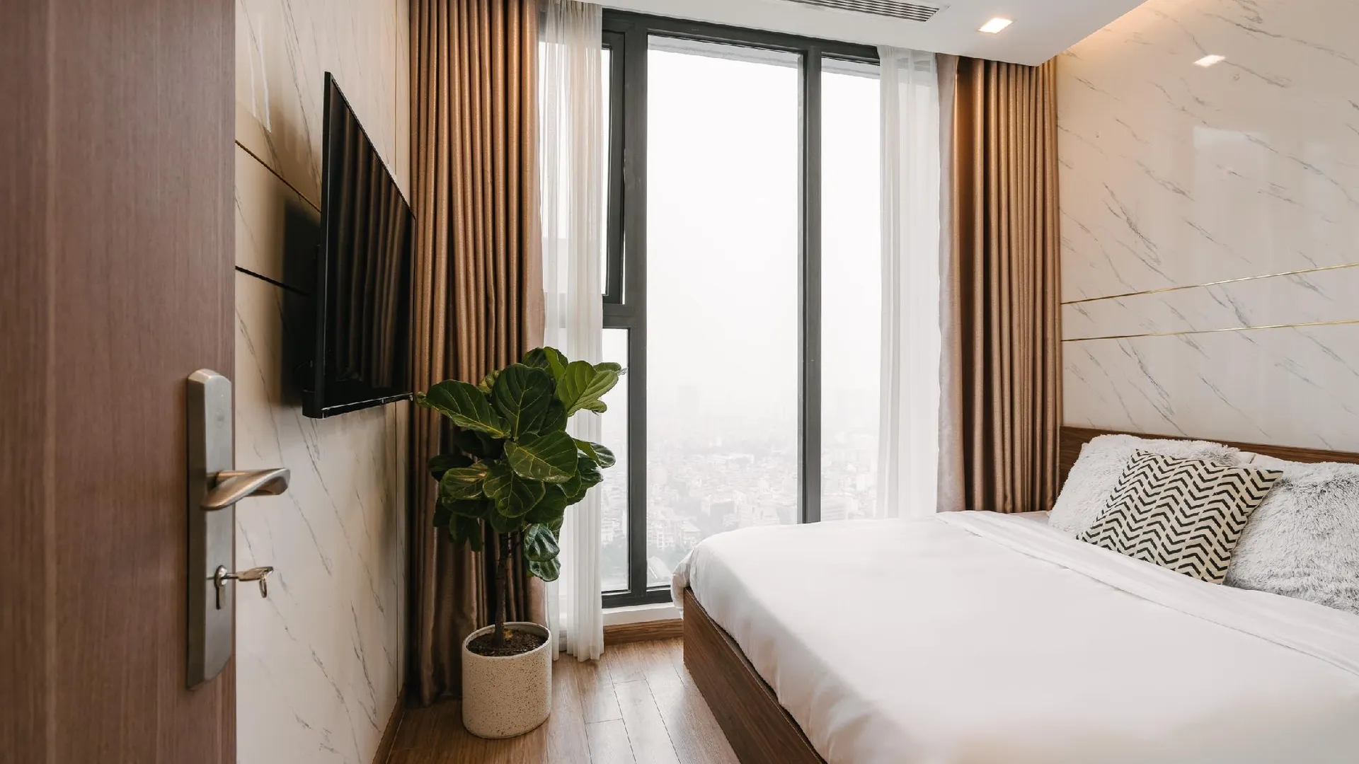 하노이 바딘의 아파트먼트 (55m², 침실 1개, 프라이빗 욕실 1개) 5성급 게스트하우스 객실