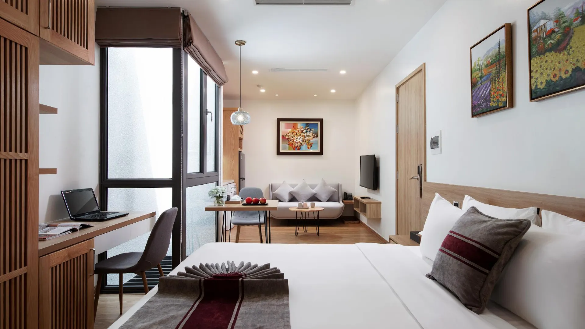 하노이 더 갤럭시 홈 호텔 앤 아파트먼트 4성급 호텔 전망