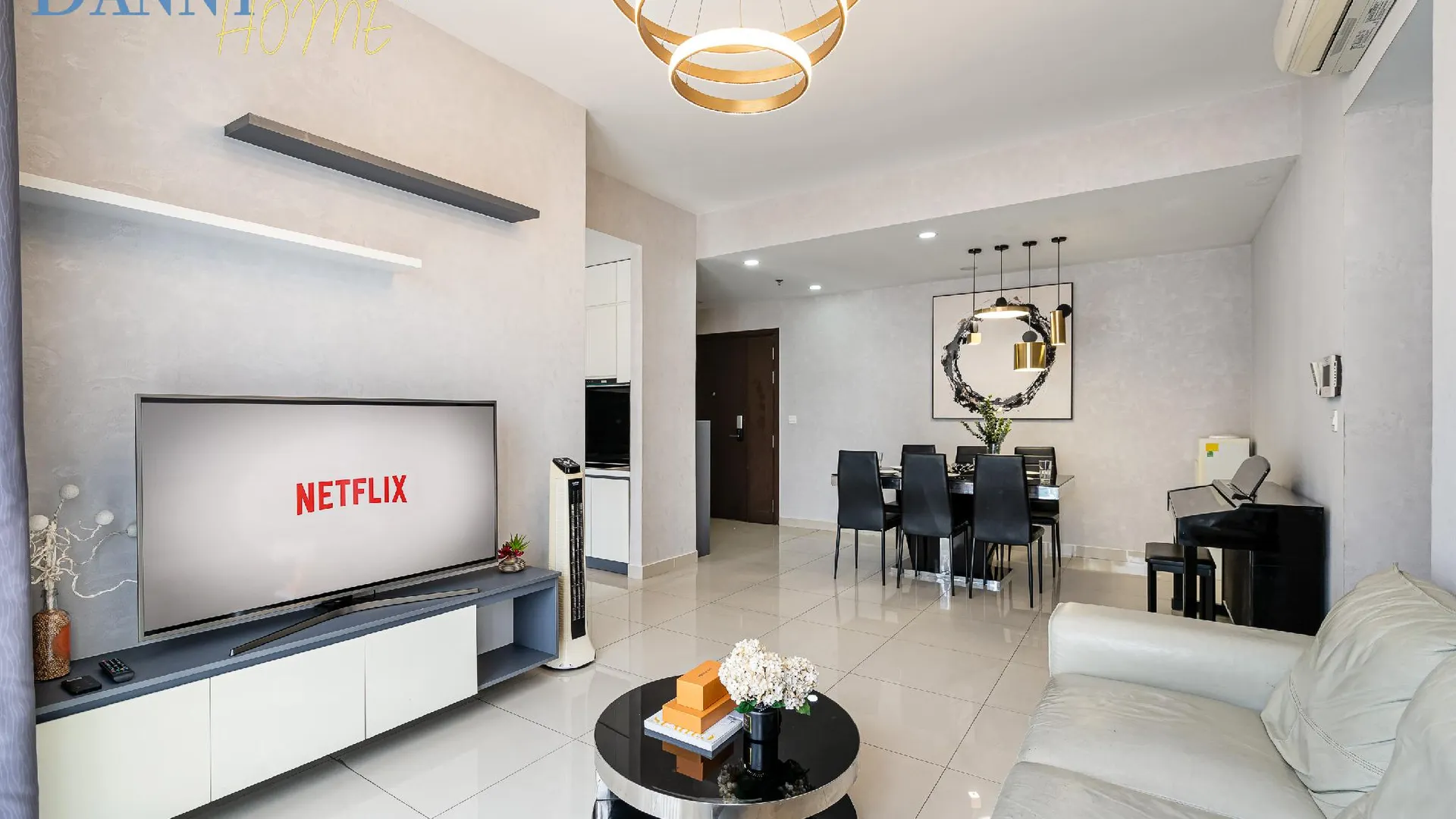 호치민 4군의 아파트먼트 (120m², 침실 3개, 프라이빗 욕실 2개) 3성급 싱글룸 수영장