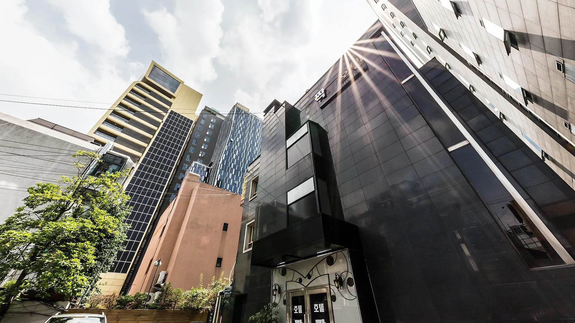 서울 신사 짝 2성급 호텔 로비