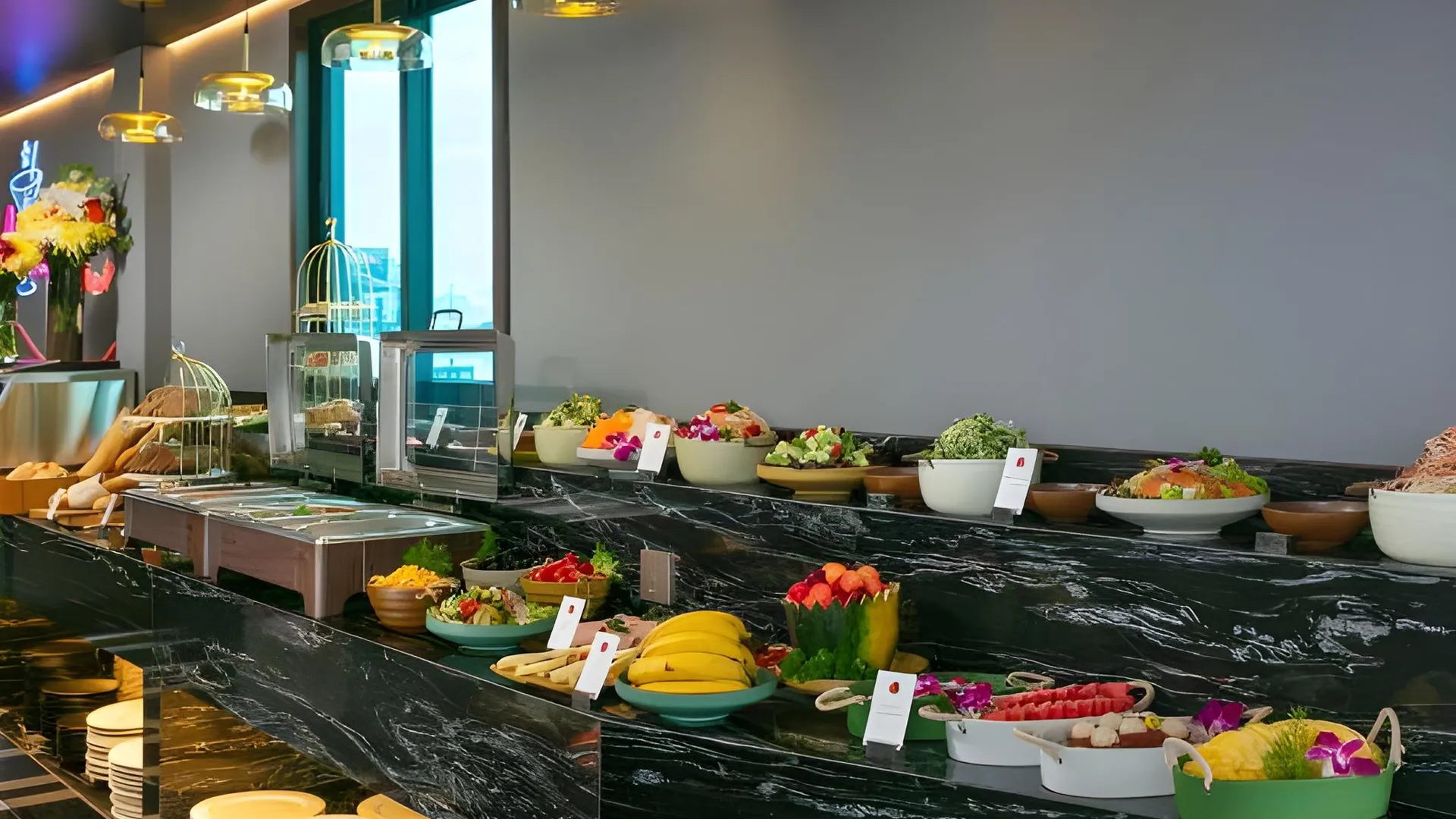 하노이 오로라 센트럴 호텔 4성급 호텔 레스토랑