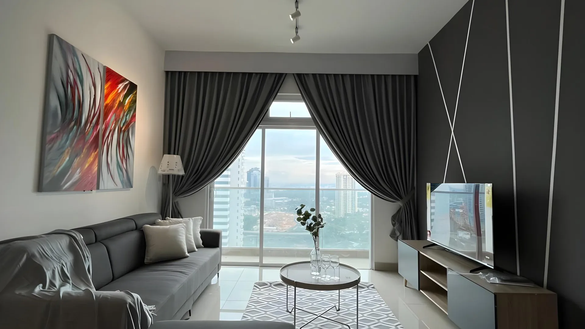 조호바루 / 조호르바루 트윈 갤럭시 스위트 바이 키스톤 4성급 게스트하우스 스위트룸