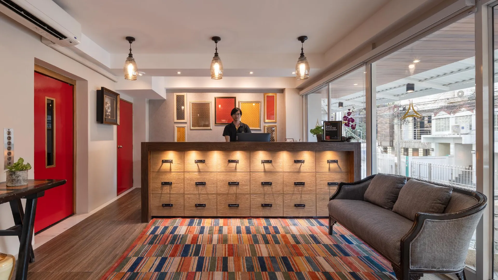 방콕 아스피라 레지던스 루암루디 3성급 호텔 레스토랑