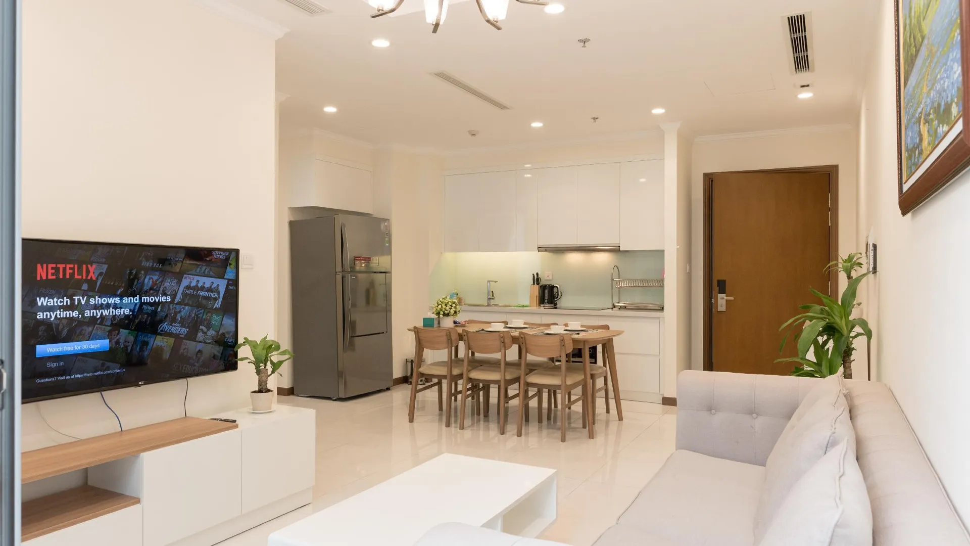 호치민 빈탄의 아파트먼트 (79m², 침실 2개, 프라이빗 욕실 2개) 4성급 싱글룸 객실