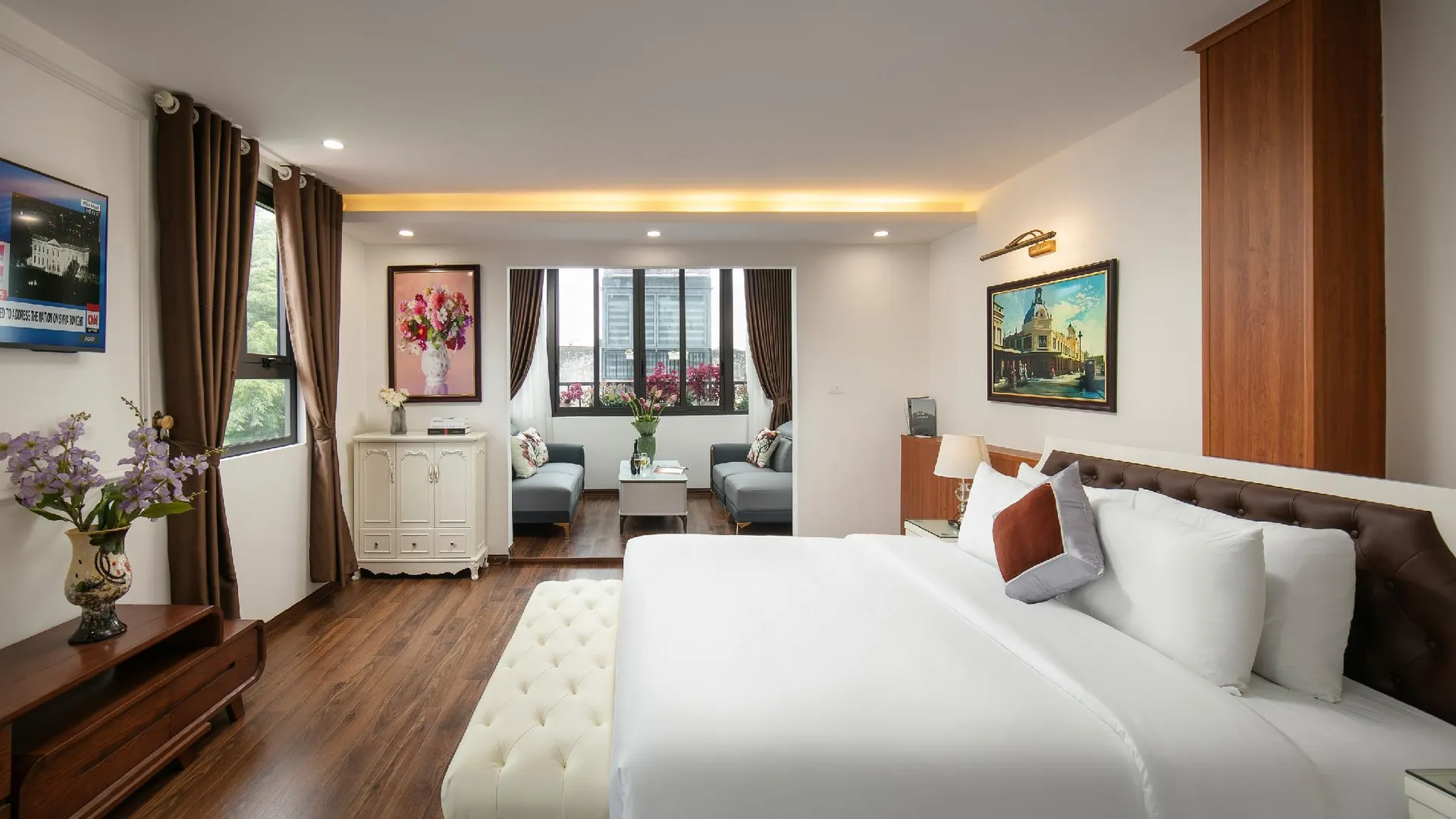 하노이 트랑트랑 럭셔리 호텔 4성급 호텔 스위트룸