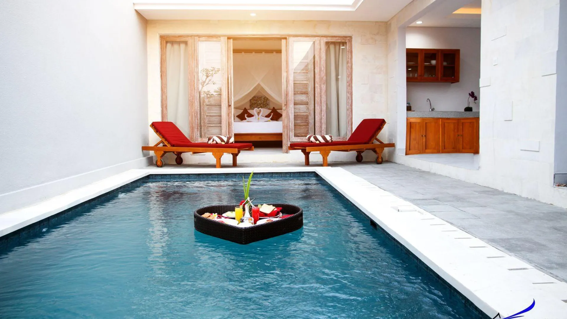 발리 더 아완다리 빌라 스미냑 5성급 호텔 로비