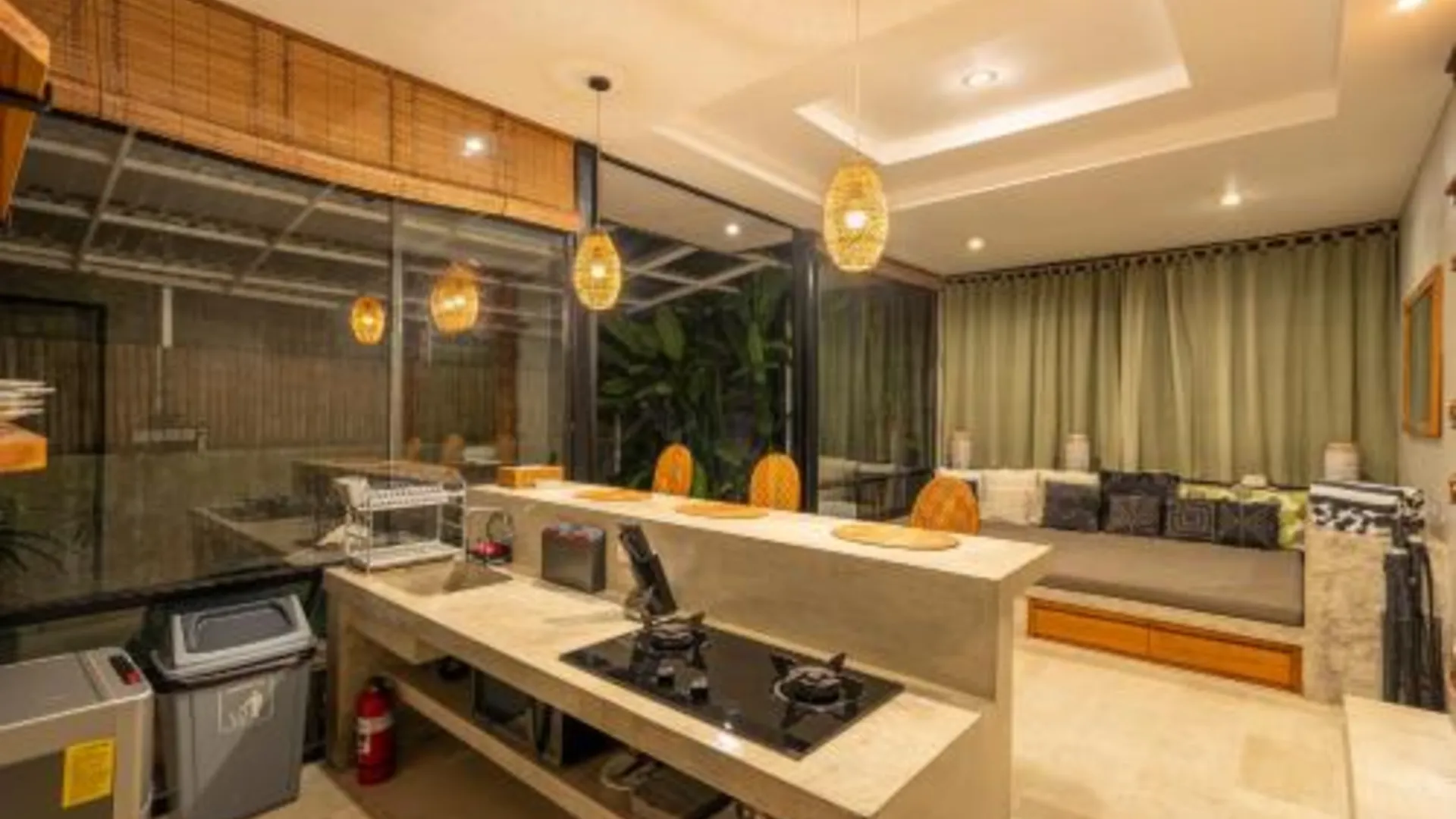 발리 짱구의 빌라 (100m², 침실 2개, 프라이빗 욕실 2개) 2성급 게스트하우스 전망