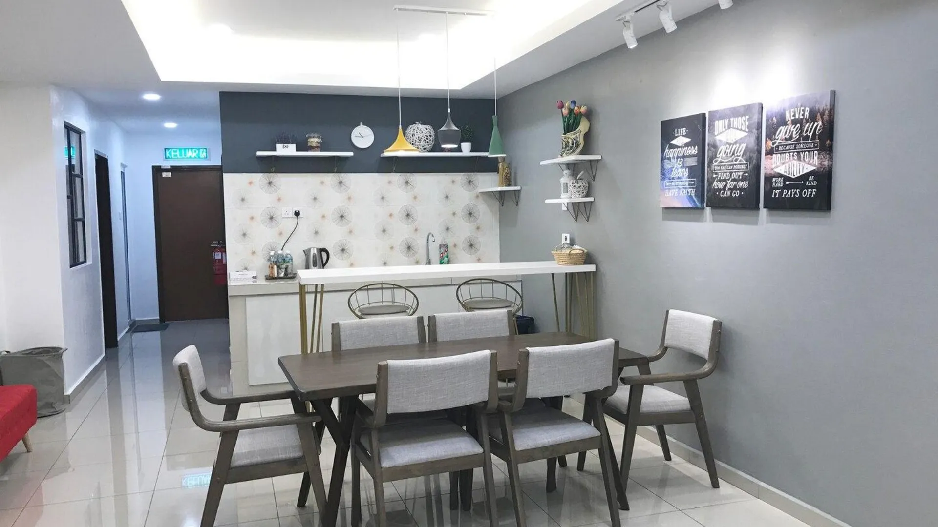 말라카 말라카 시내의 프라이빗 하우스 (100m², 침실 3개, 프라이빗 욕실 2개) 3성급 싱글룸 객실