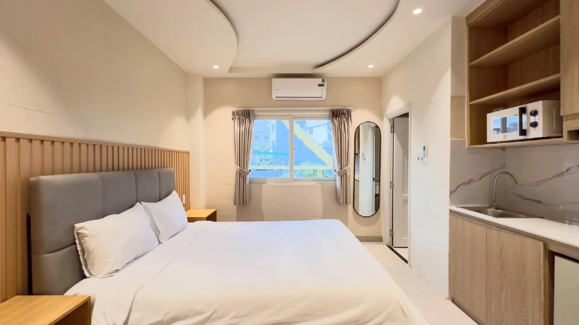 호치민 원더레인 호텔 앤 코리빙 2성급 호텔 객실