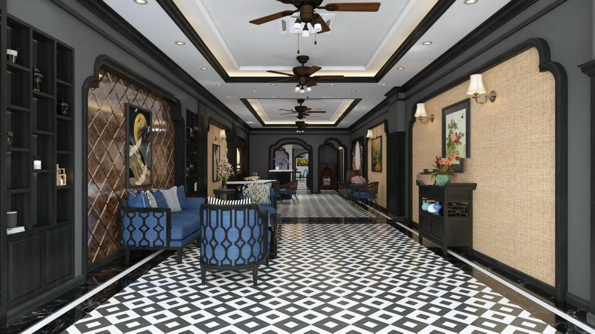 하노이 라 팜 호텔 3성급 호텔 로비