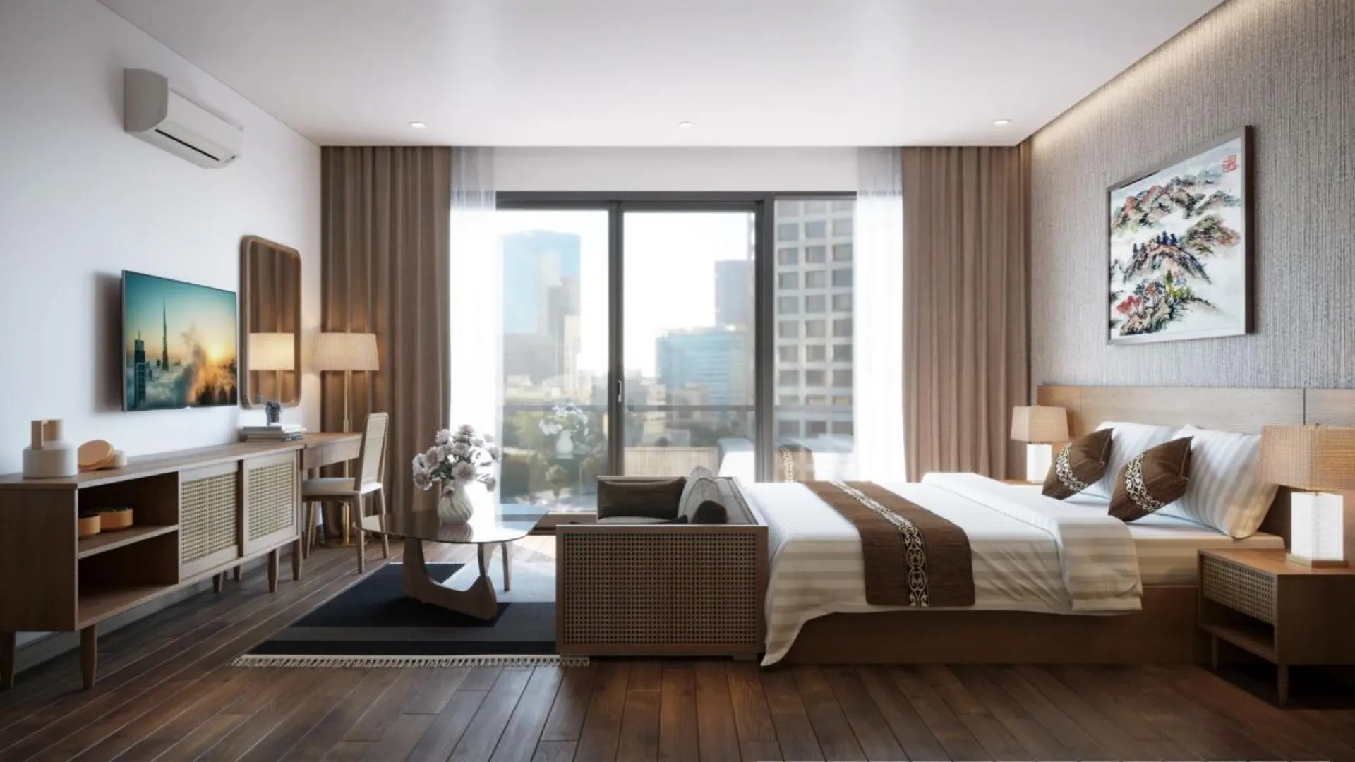 하노이 쟈도르 아파트먼트 4성급 호텔 객실