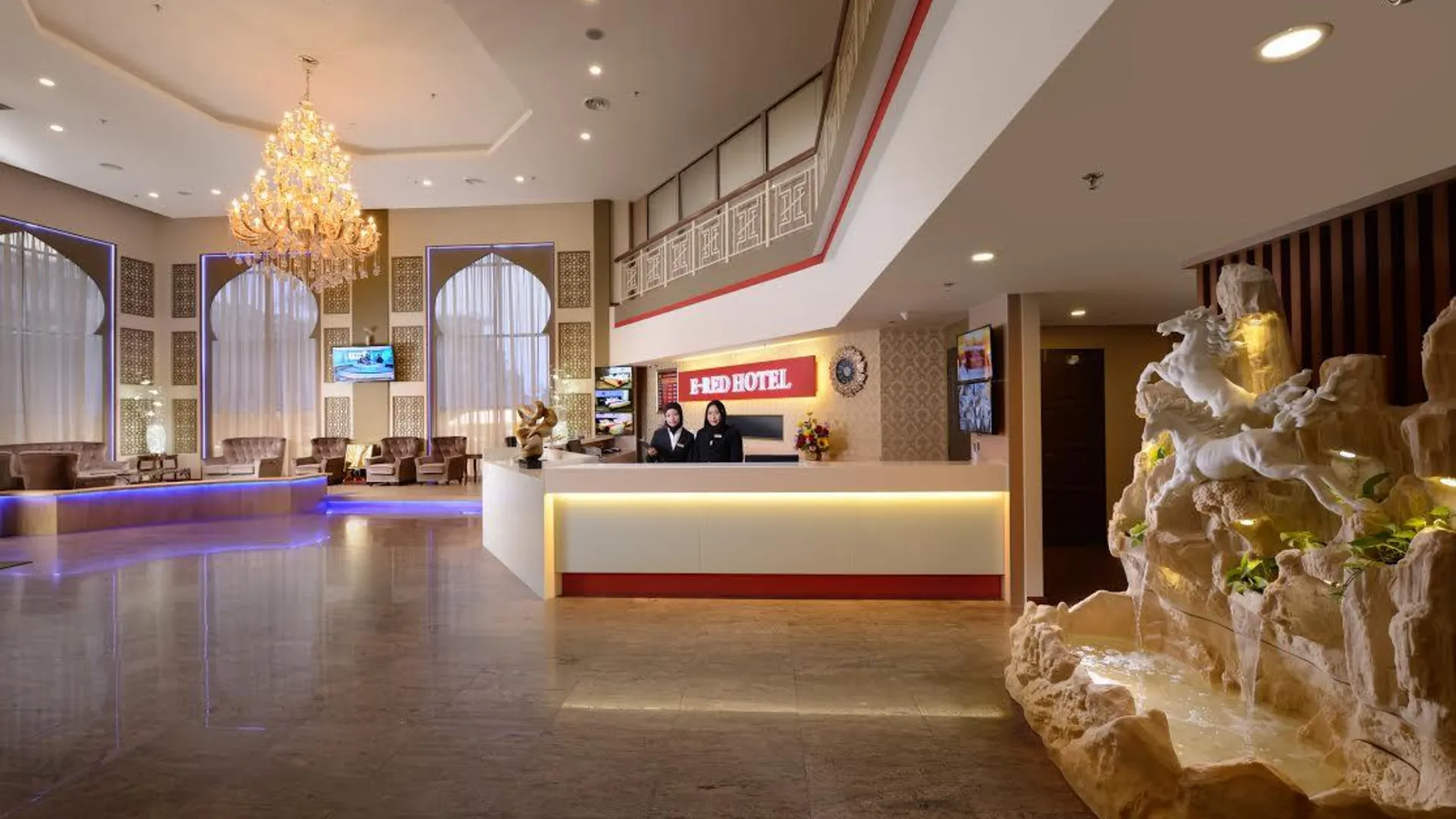 쿠안탄 E-레드 호텔 쿠안탄 3성급 호텔 로비