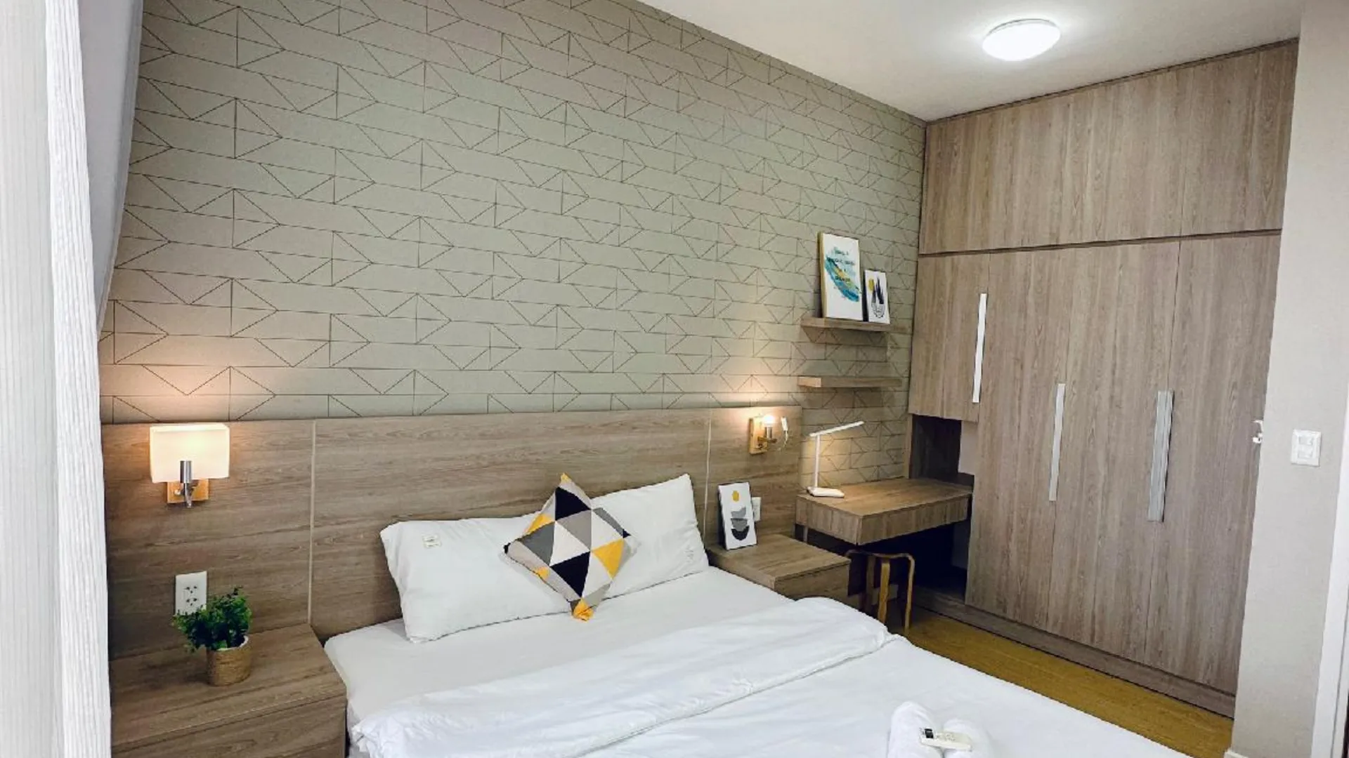 호치민 2군의 아파트먼트 (50m², 침실 1개, 프라이빗 욕실 1개) 5성급 게스트하우스 객실