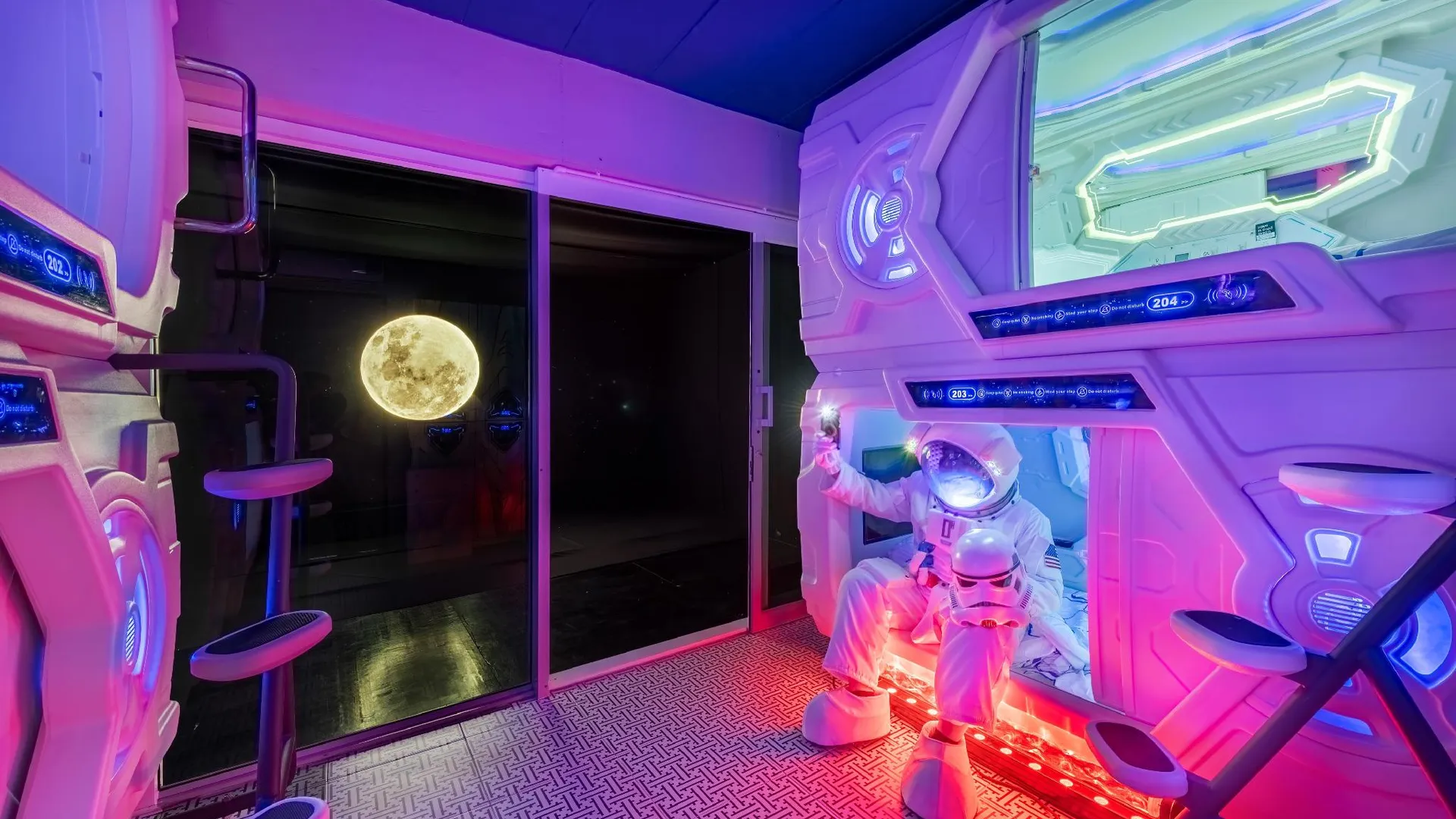 방콕 스페이스 스테이션 호스텔 2성급 호텔 객실